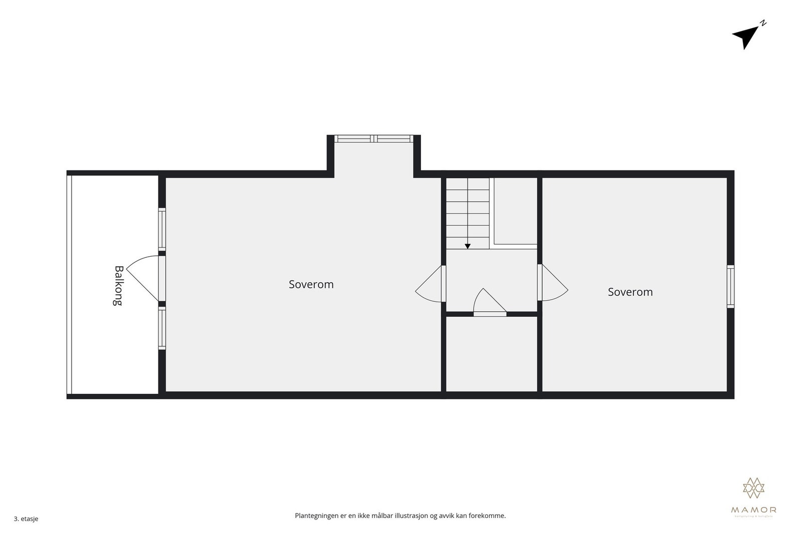 Plantegning 2. etasje Galleribilde