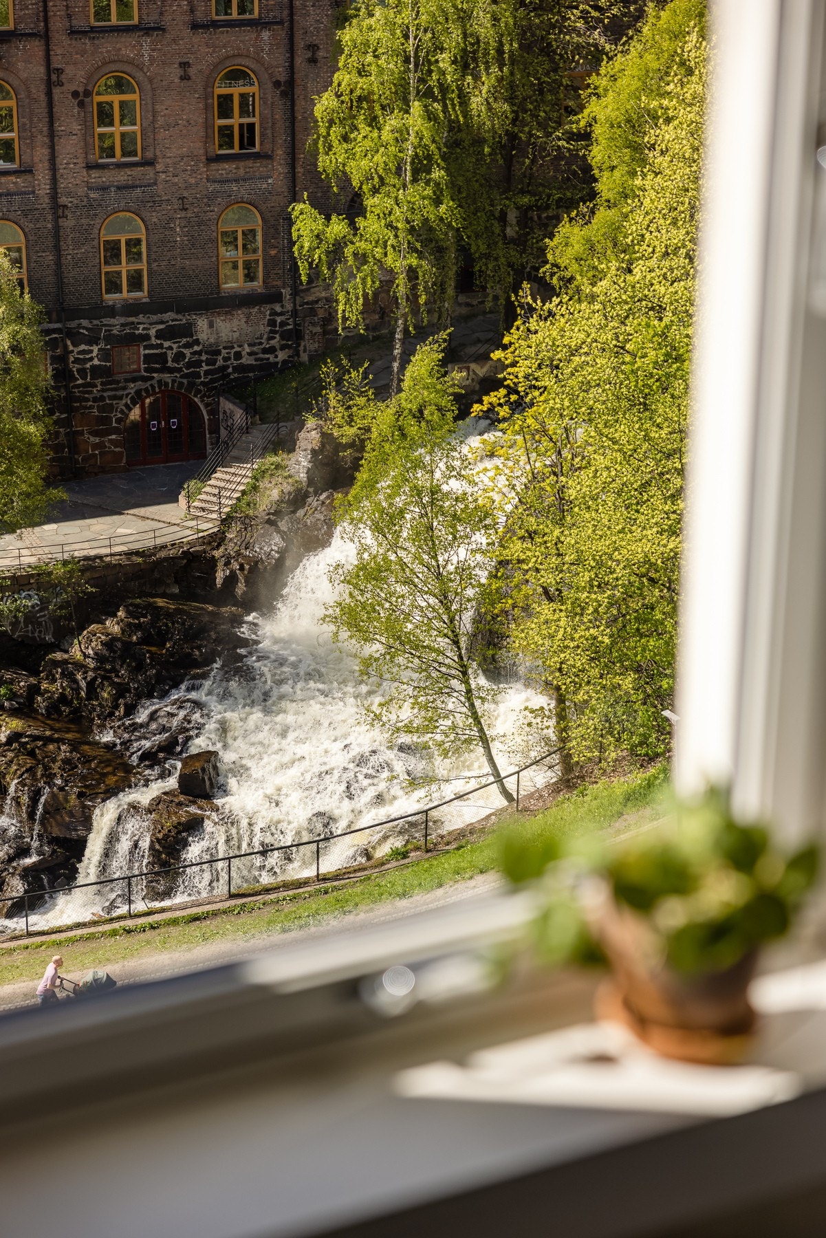 Utsikten fra soveromsvinduet. Galleribilde