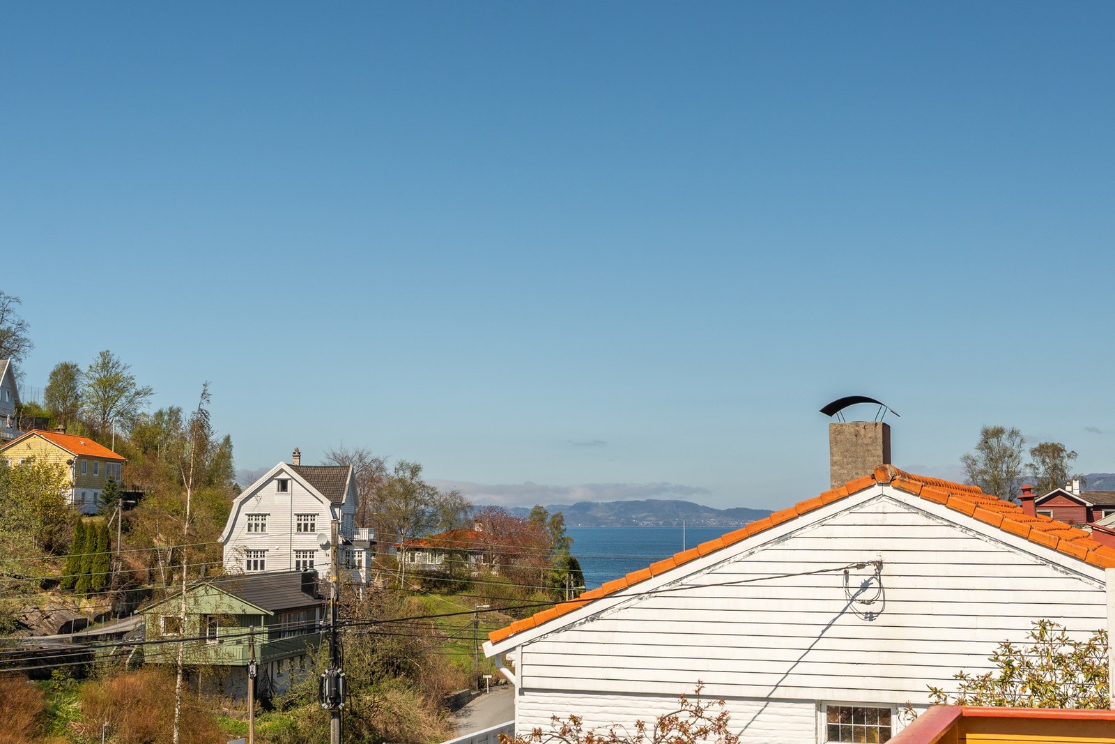 Flott utsikt fra terrassen. Galleribilde