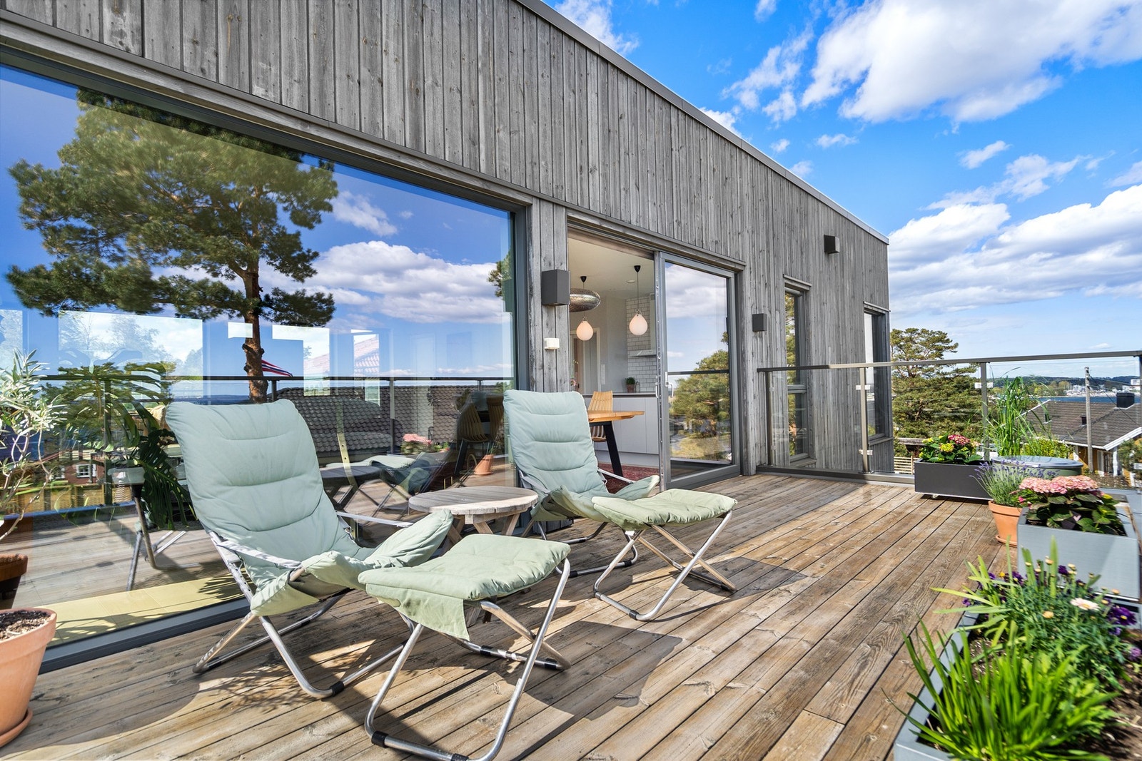 Herlig terrasse Galleribilde