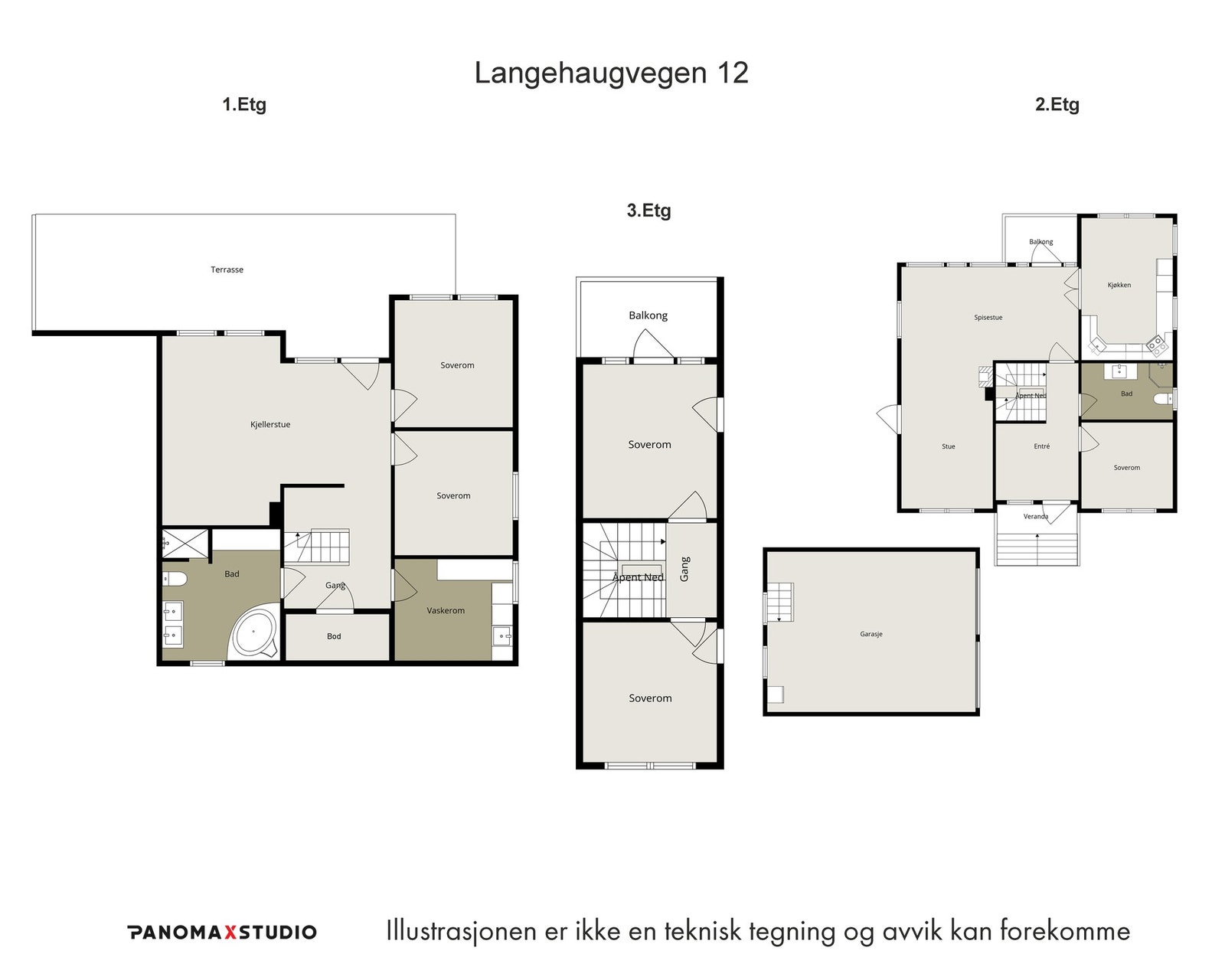 Plantegning Galleribilde