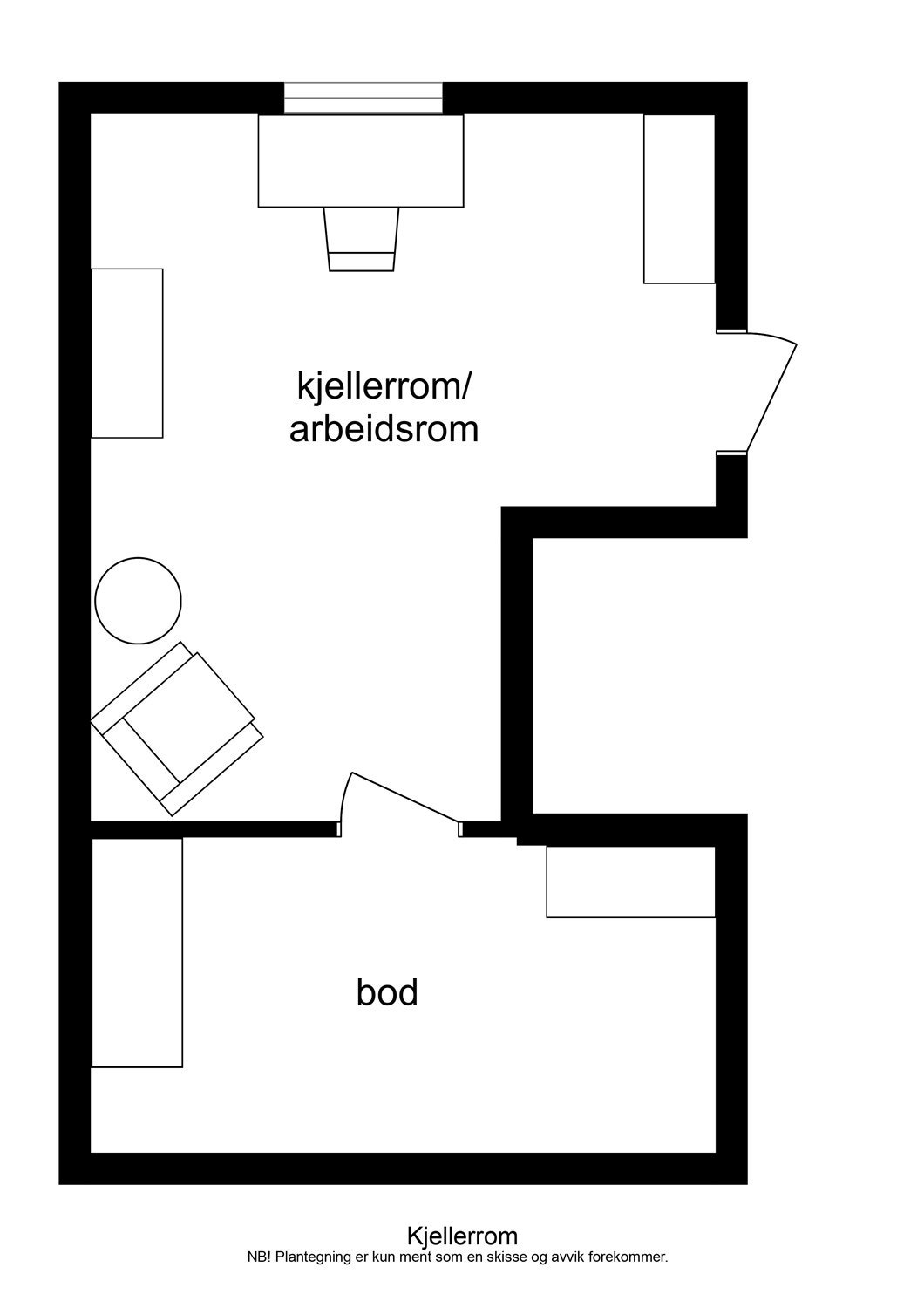 Borgundvegen 10 kjellerrom Galleribilde