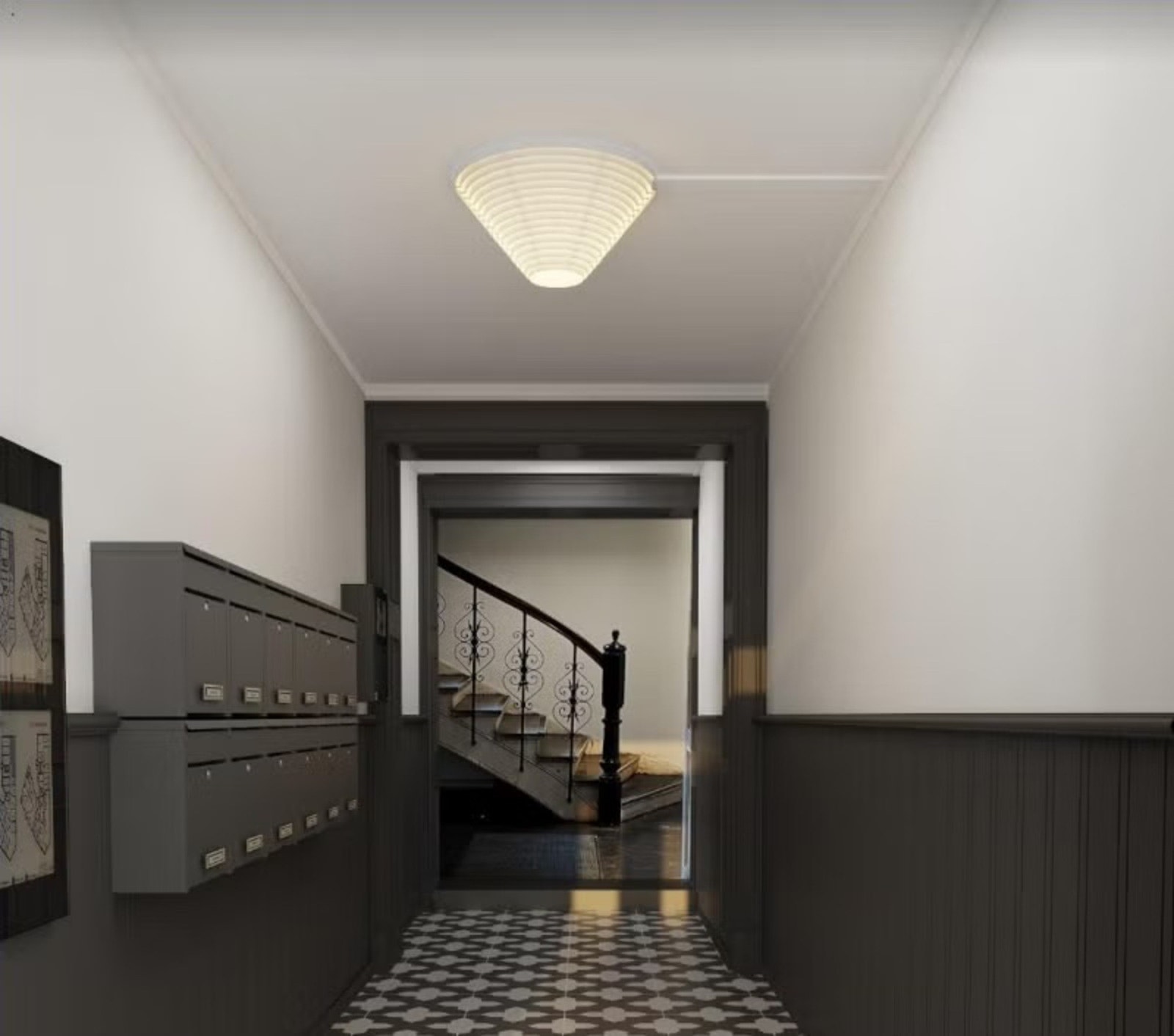 Oppussing av oppgangen er estimert ferdig 1. april. Galleribilde