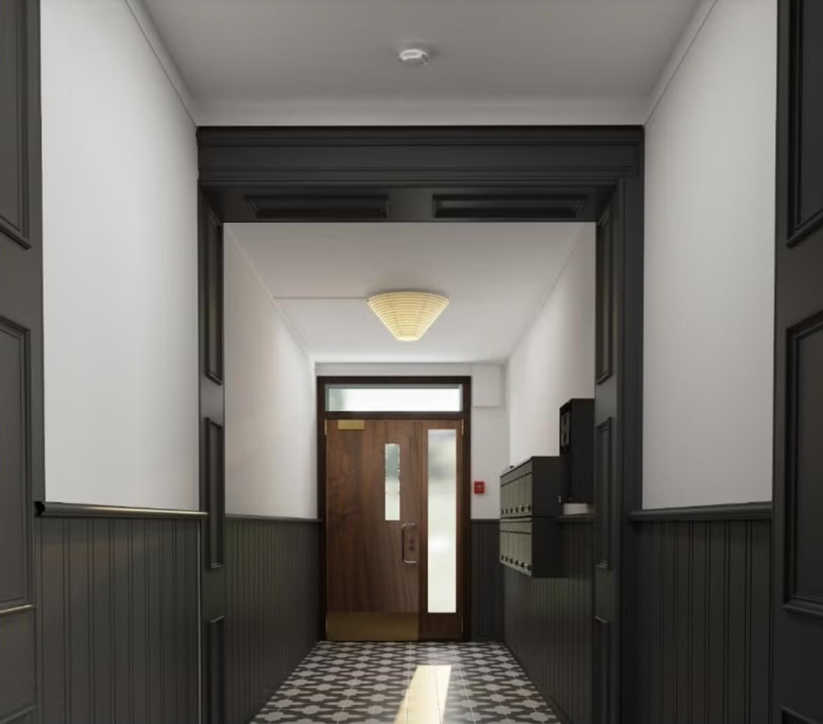 Oppgangen er under oppussing og dette er allerede ferdig betalt. Galleribilde