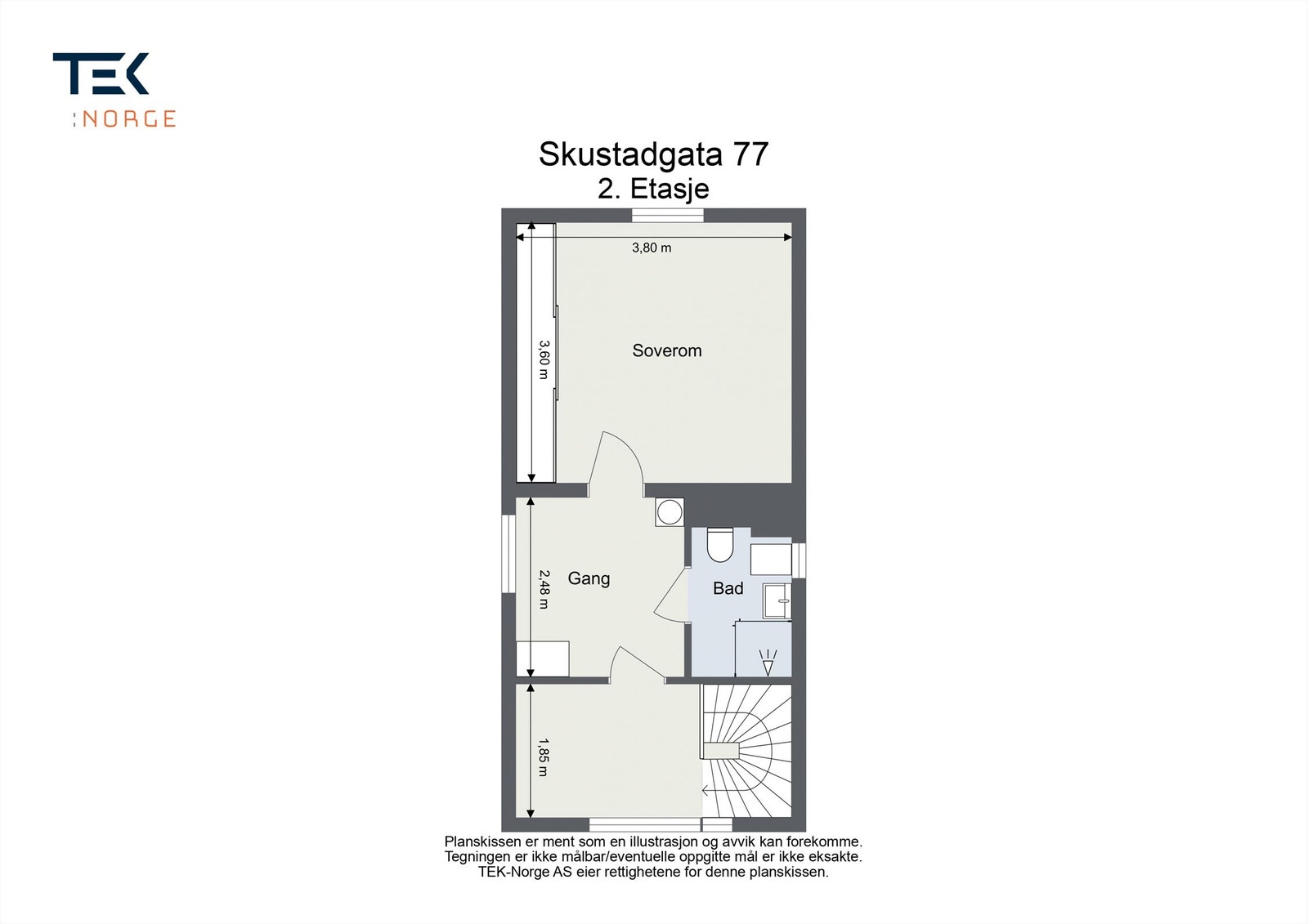 Plantegning - 2. Etasje Galleribilde