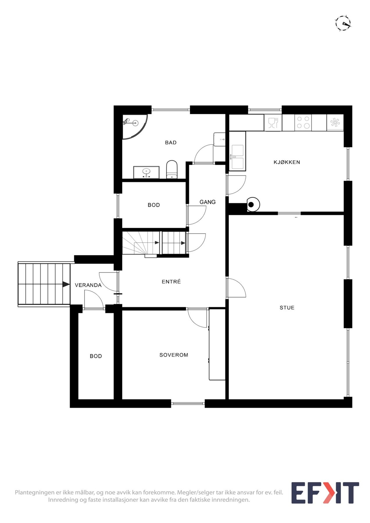 Plantegning hovedetasje Galleribilde