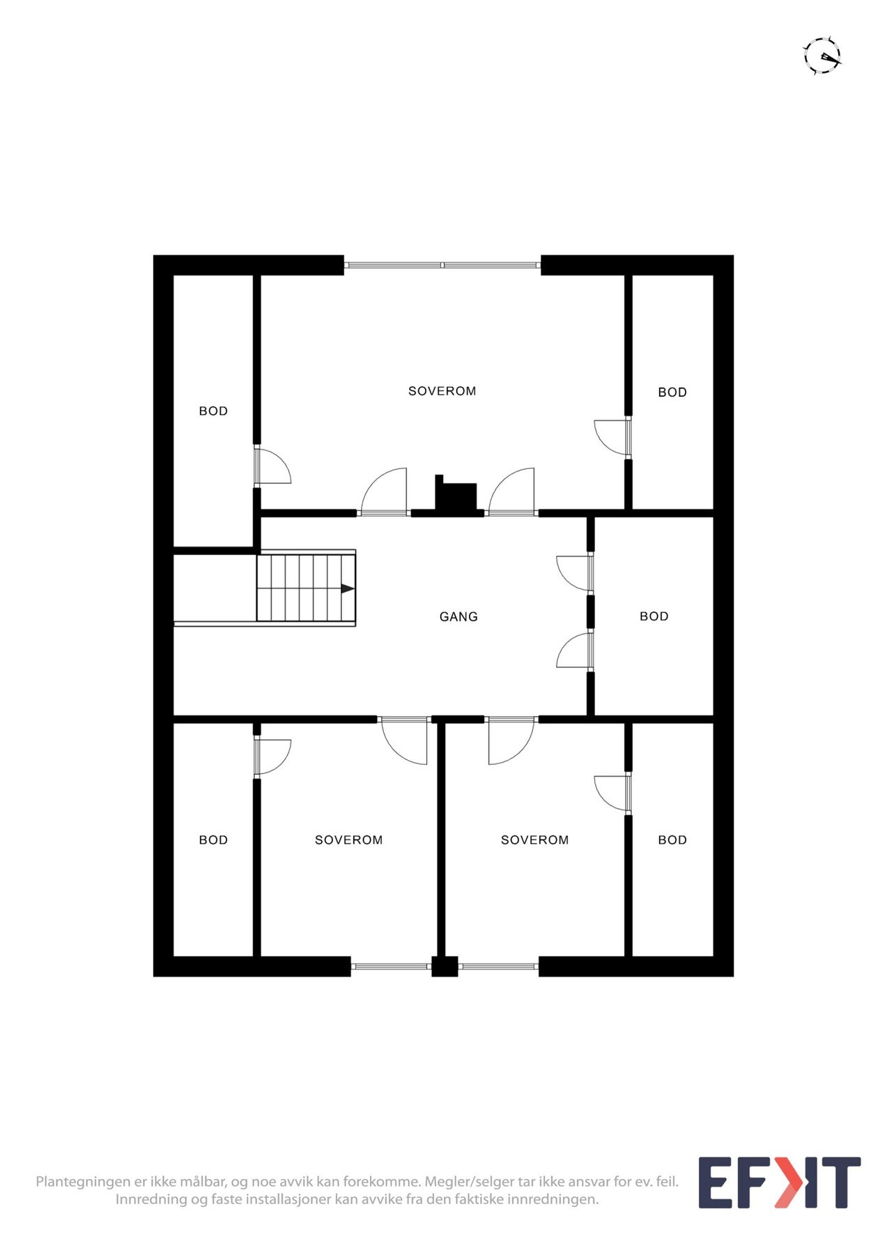 Plantegning loft Galleribilde