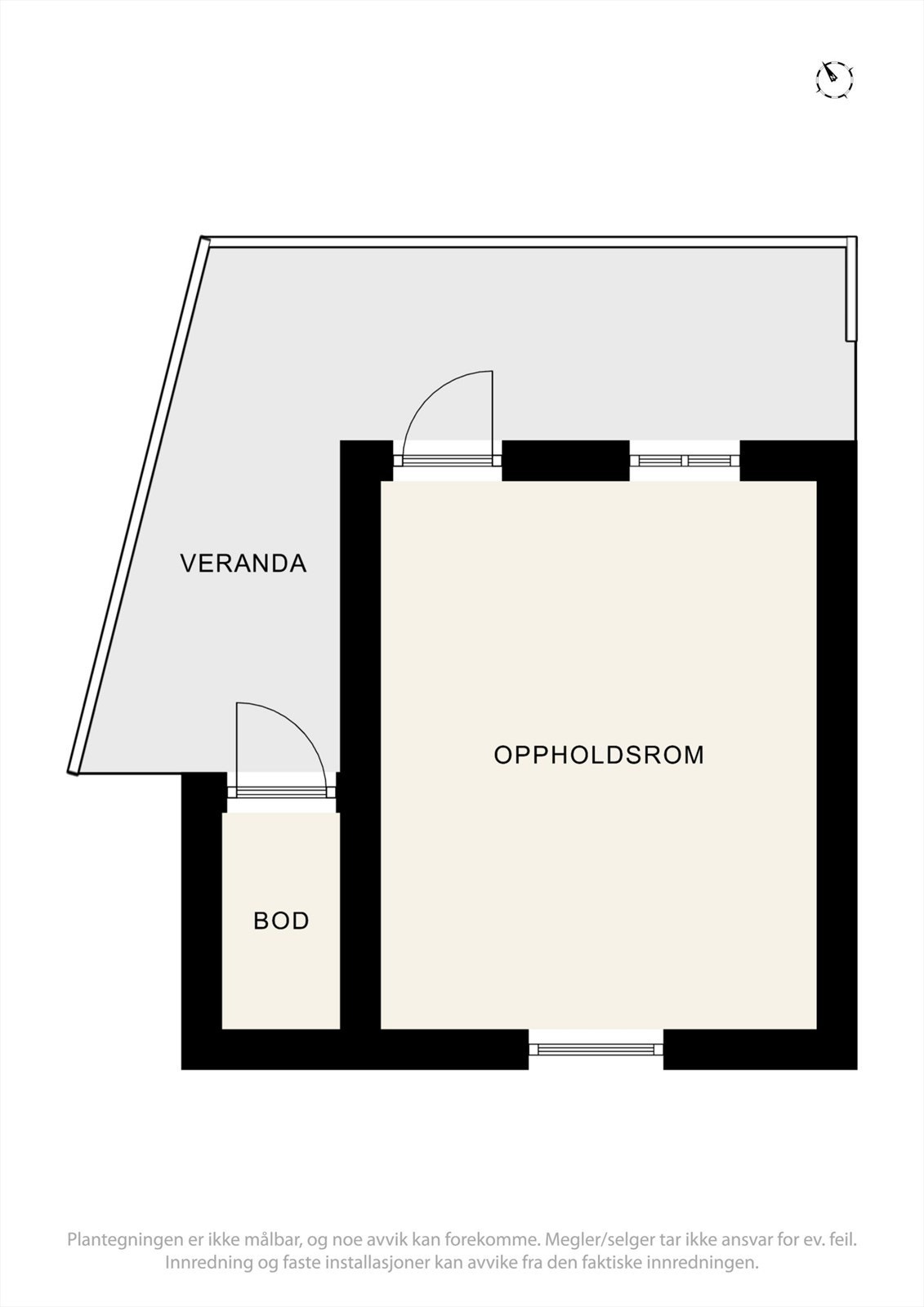 Planløsning anneks. Galleribilde