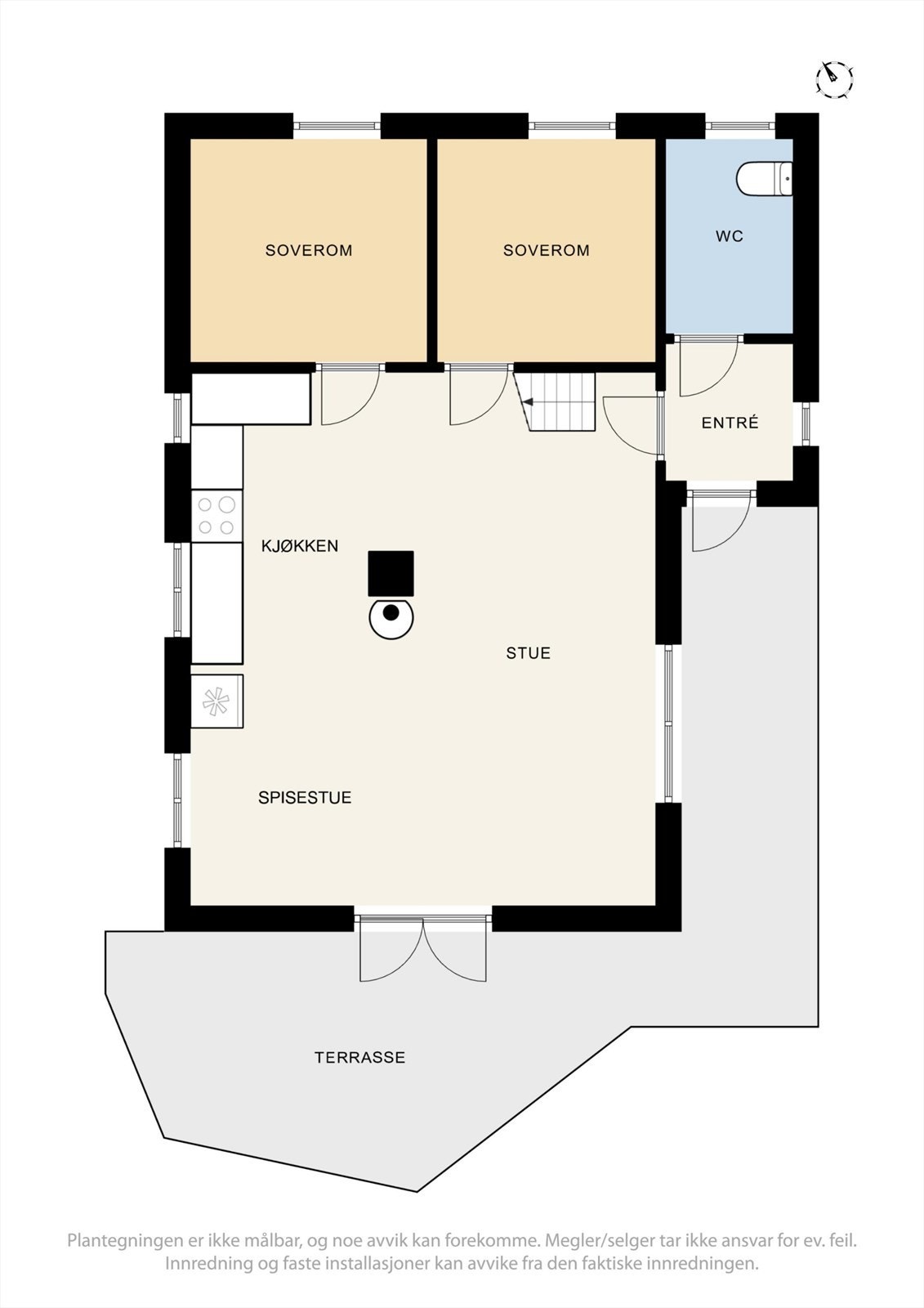 Planløsning 1. etasje. Galleribilde
