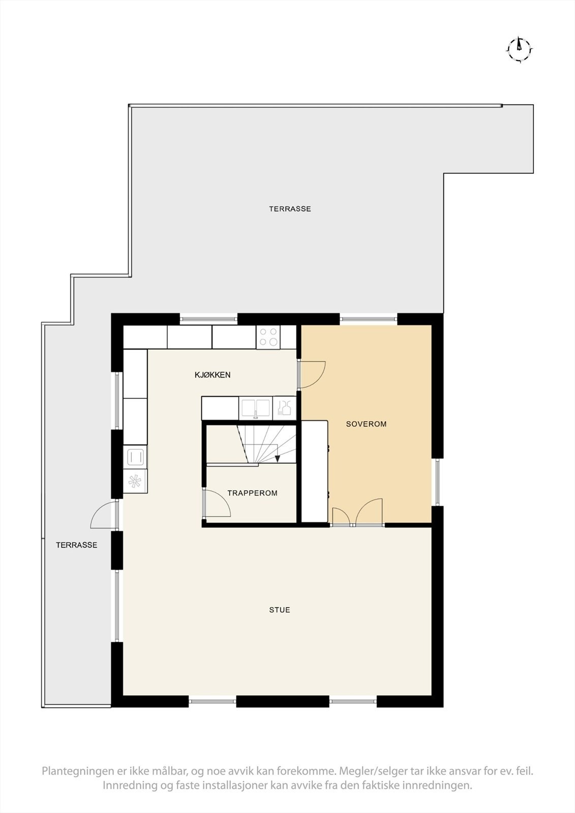 Plantegning for 1. etasje Galleribilde