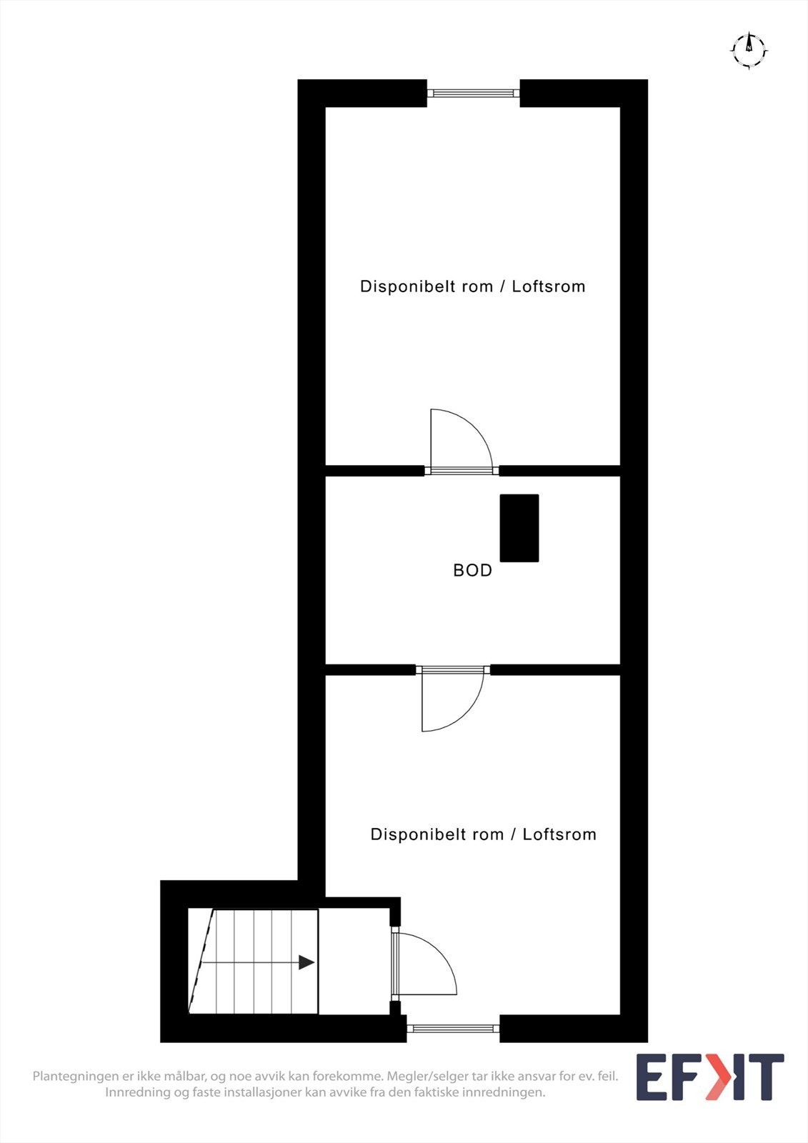 Plantegning loft. Galleribilde