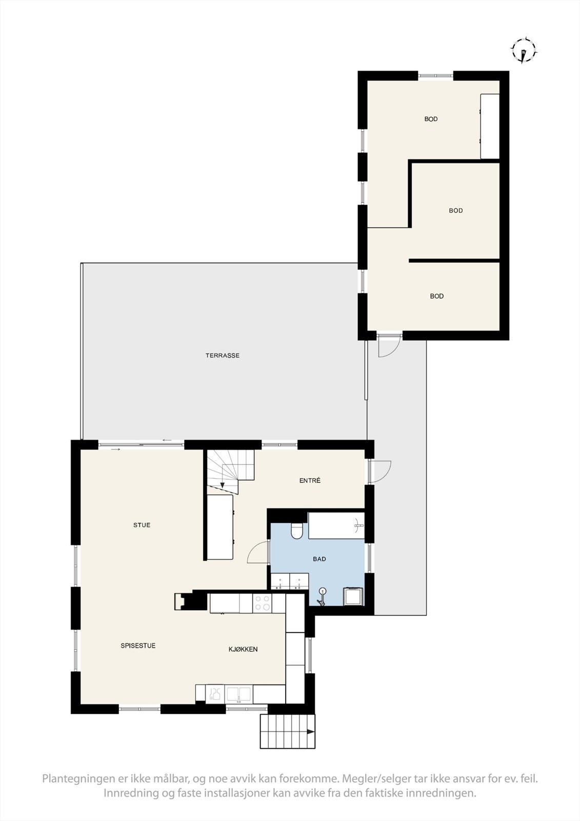 Plantegning 1. etg. Galleribilde