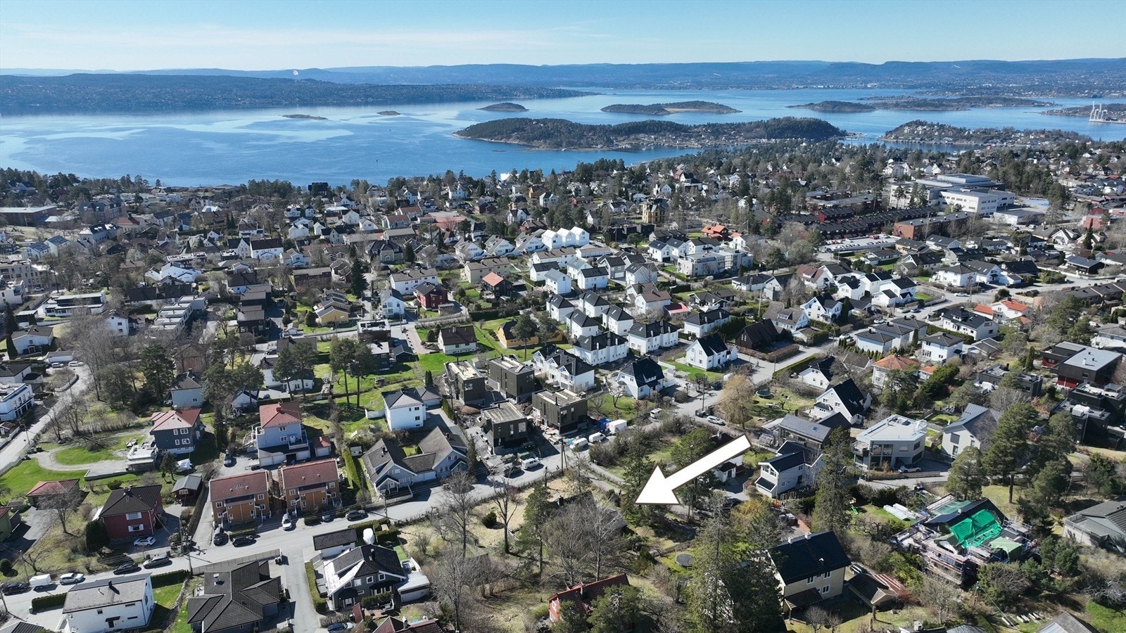 Høydefoto av eiendommen. Galleribilde