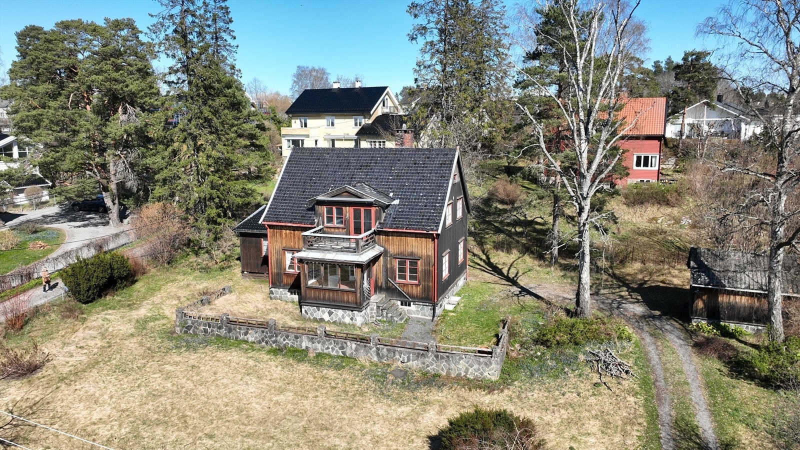 Høydefoto av eiendommen. Galleribilde