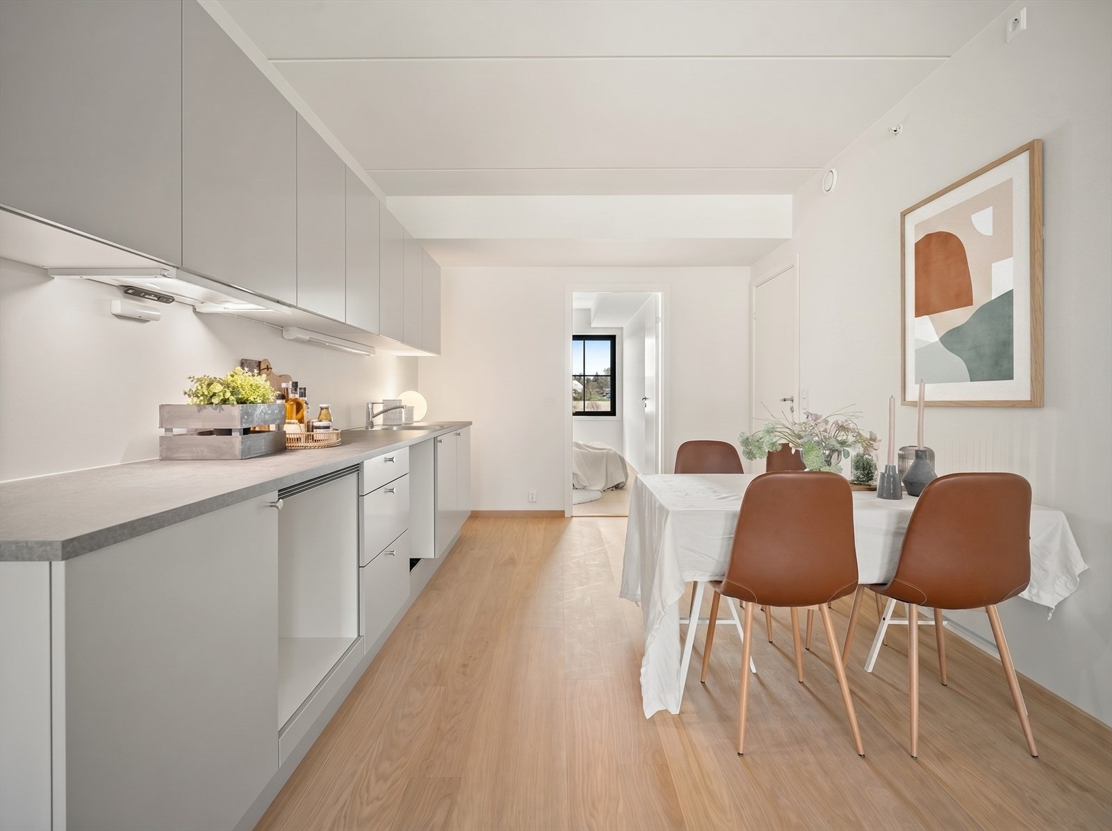 Kjøkken fra danske HTH (modellen Focus Støvgrå) Galleribilde