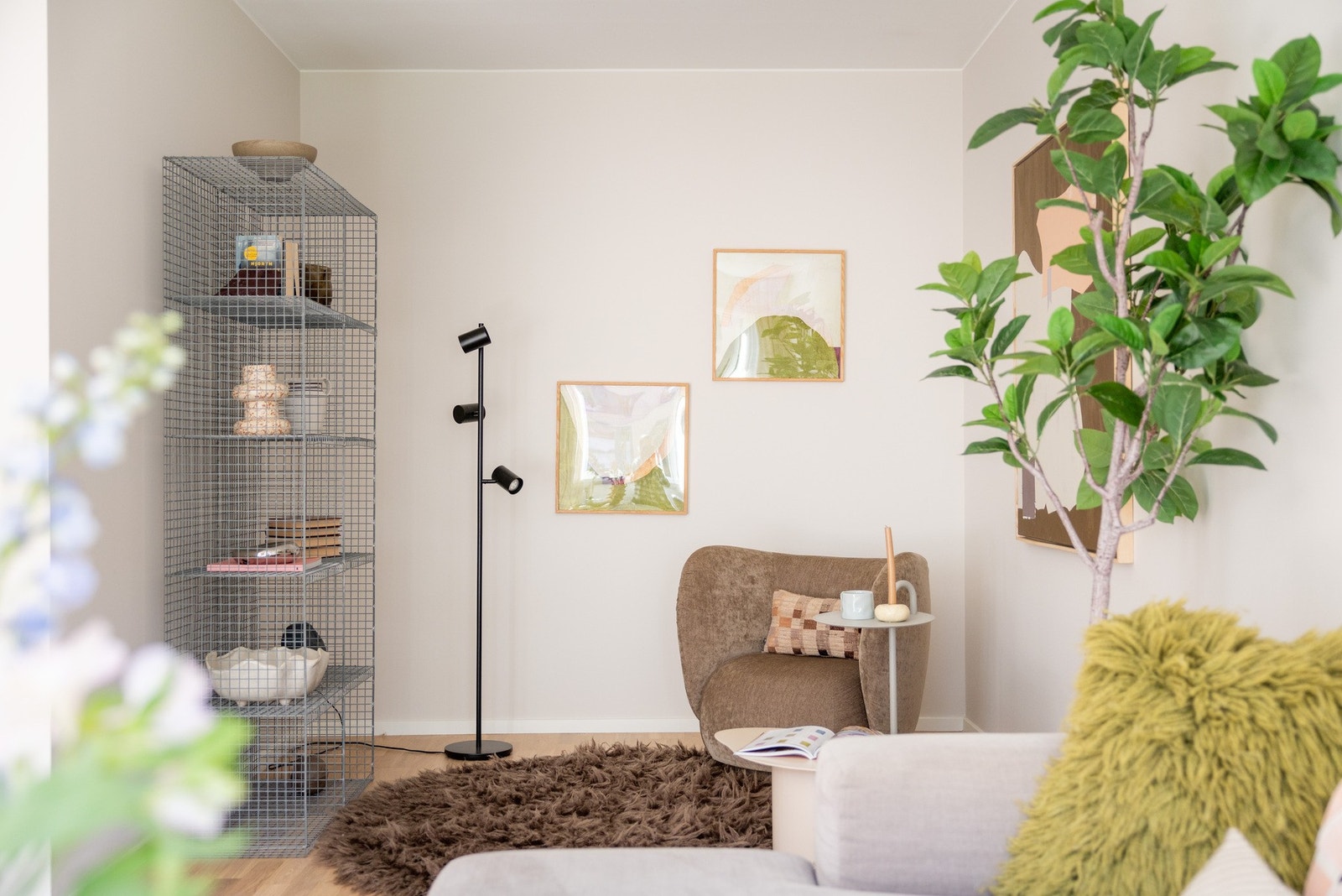 Hyggelig lesekrok i stuen Galleribilde