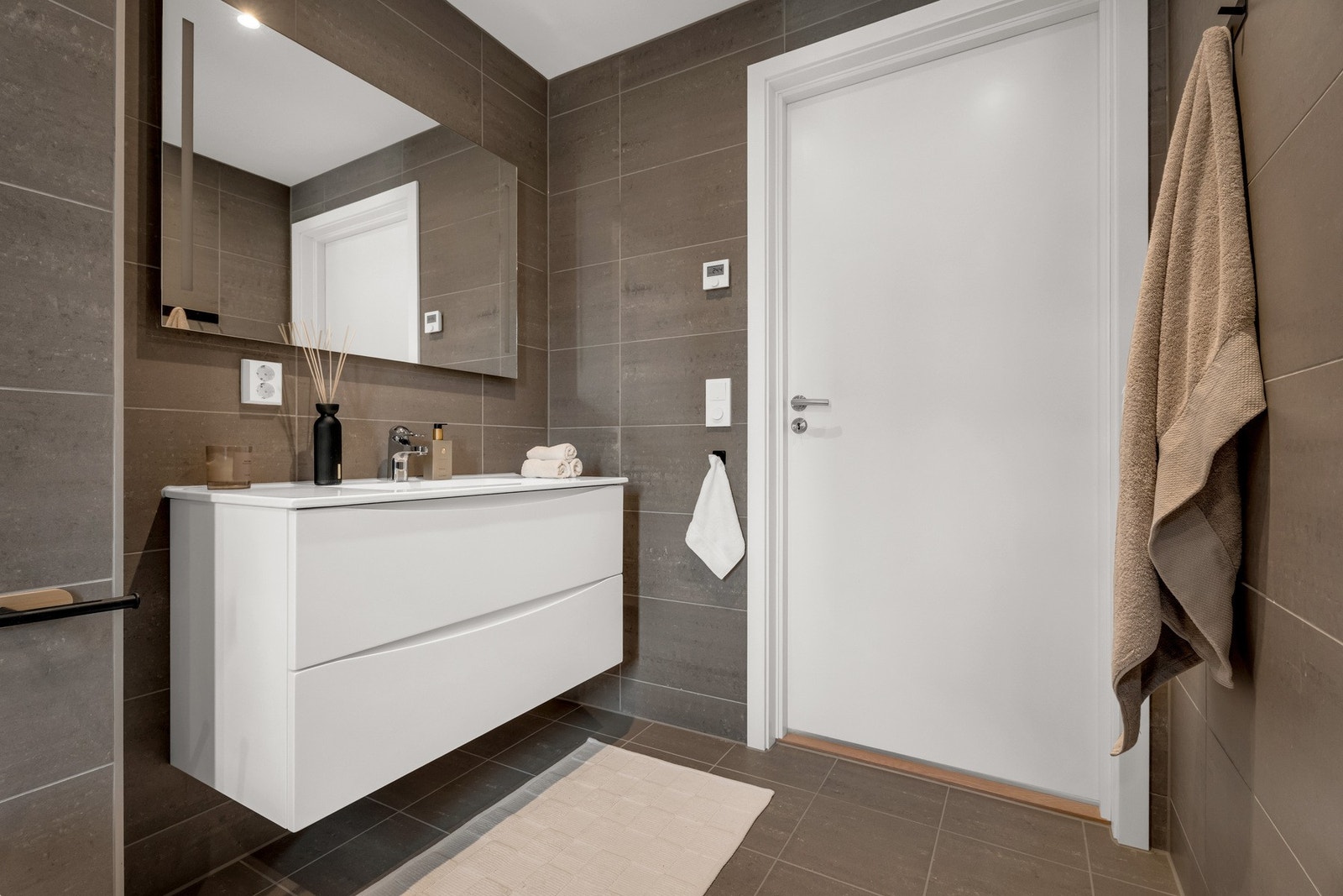 Badet er på ca. 5,4 kvadrat. Galleribilde