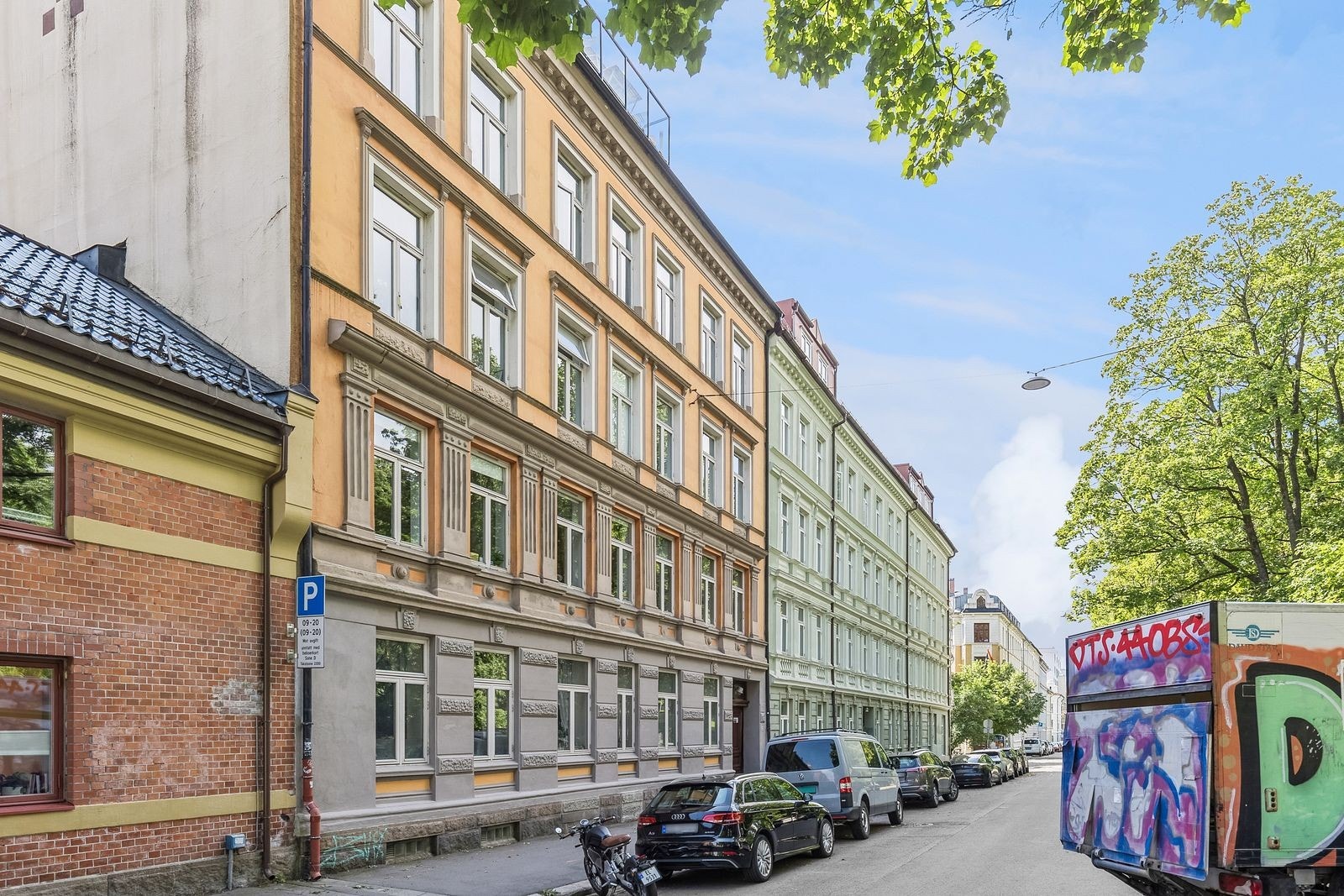 Fasadebilde. Leiligheten ligger i 4. etg. Galleribilde