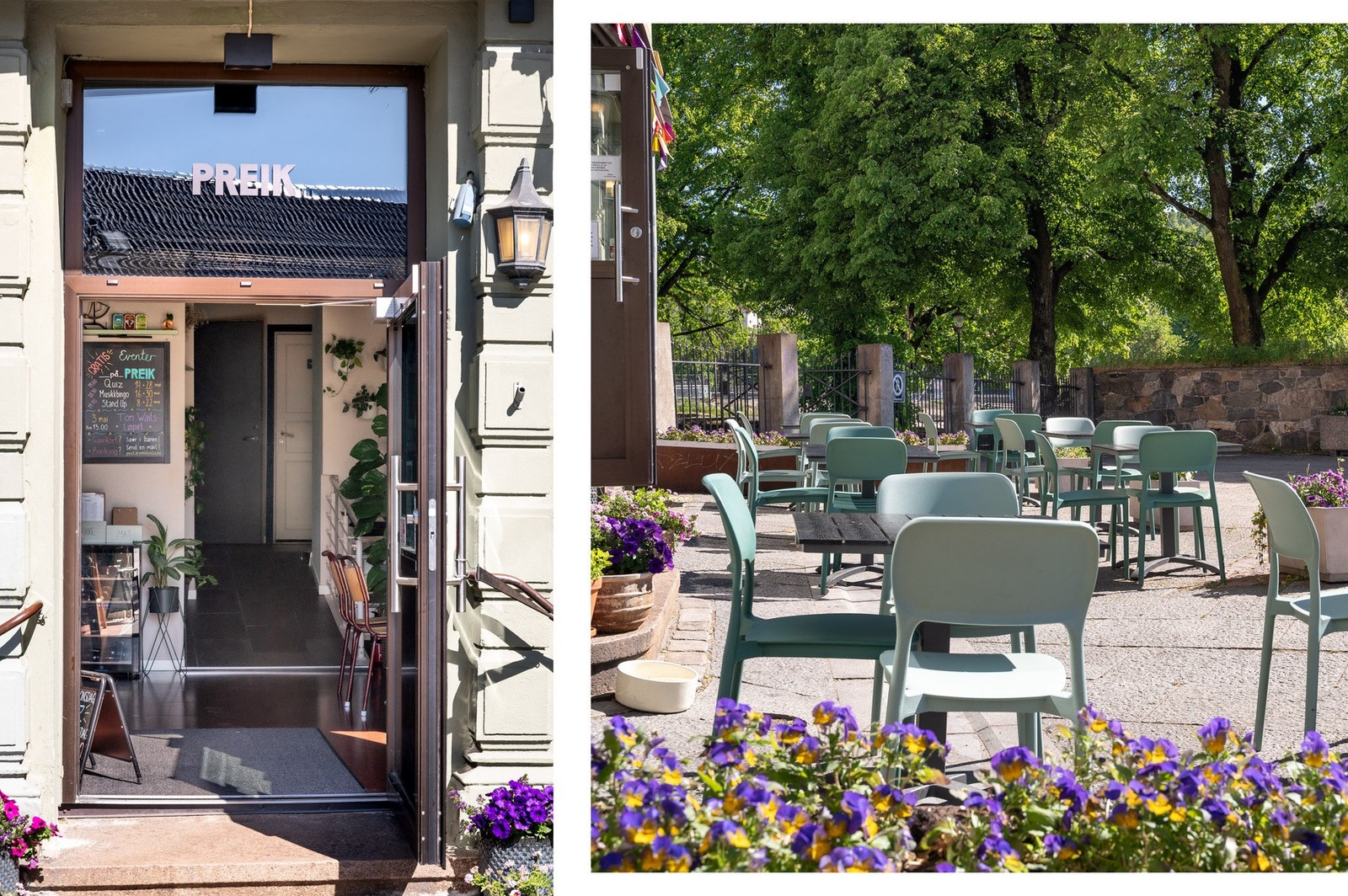 Kort vei til kafeèr, barer og restauranter. Galleribilde