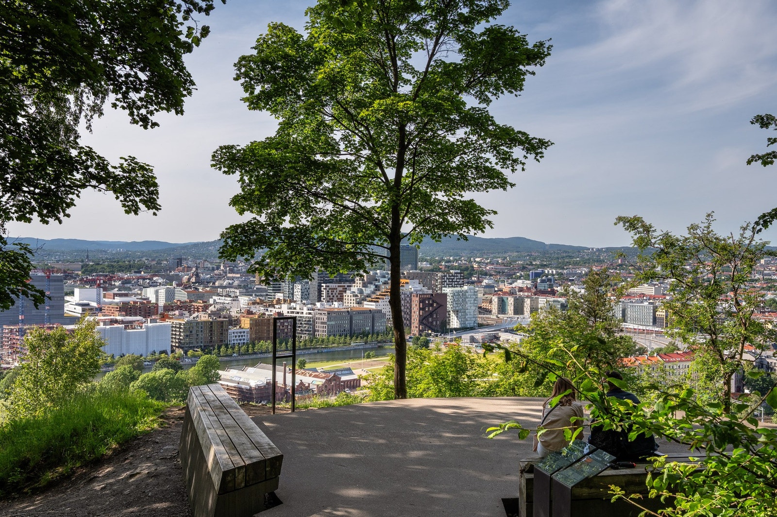 Ekeberg parken med store grøntområder og kulturelle innslag. Galleribilde