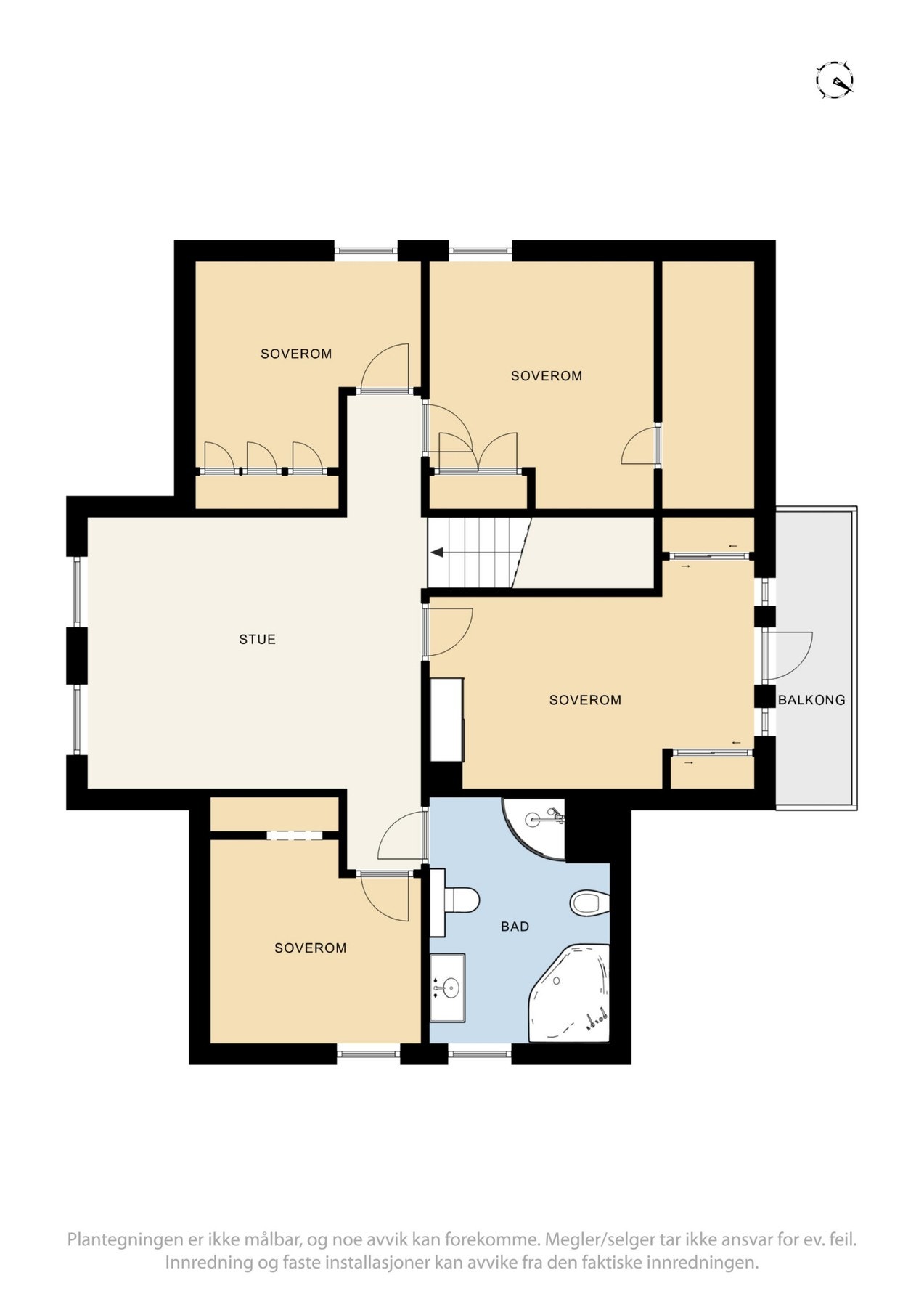 Plantegninger 2. etasje/loft. Galleribilde