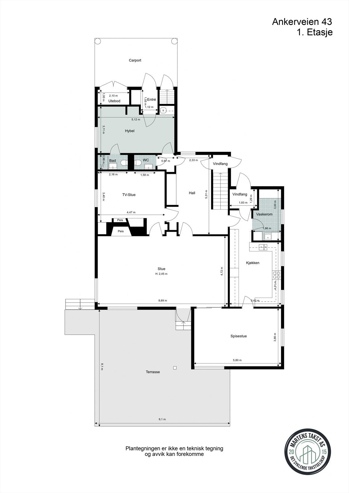 Ankerveien 43 - 1. Etasje - 2D Floor Plan-2.jpg Galleribilde