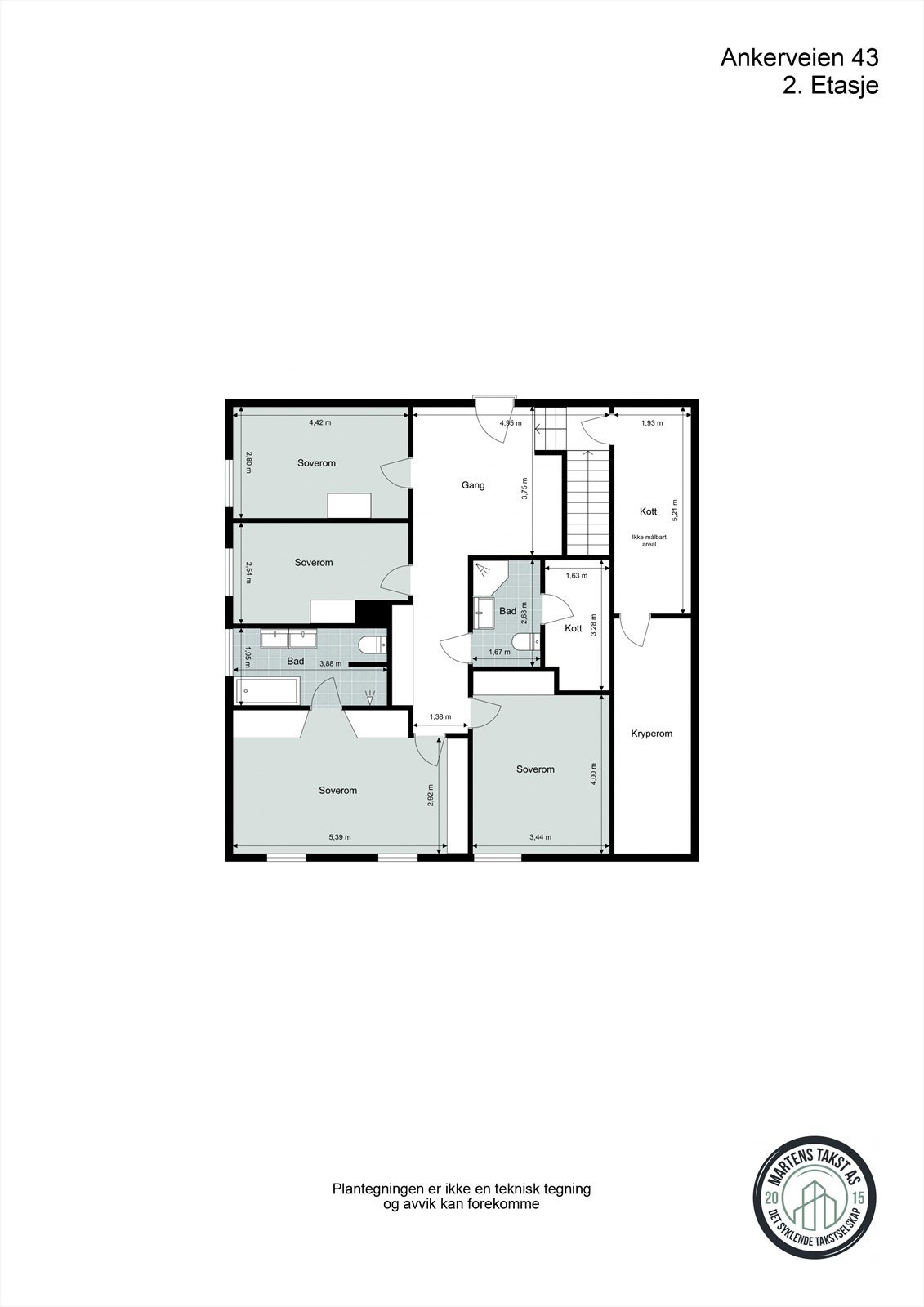 Ankerveien 43 - 2. Etasje - 2D Floor Plan-1 (1).jpg Galleribilde