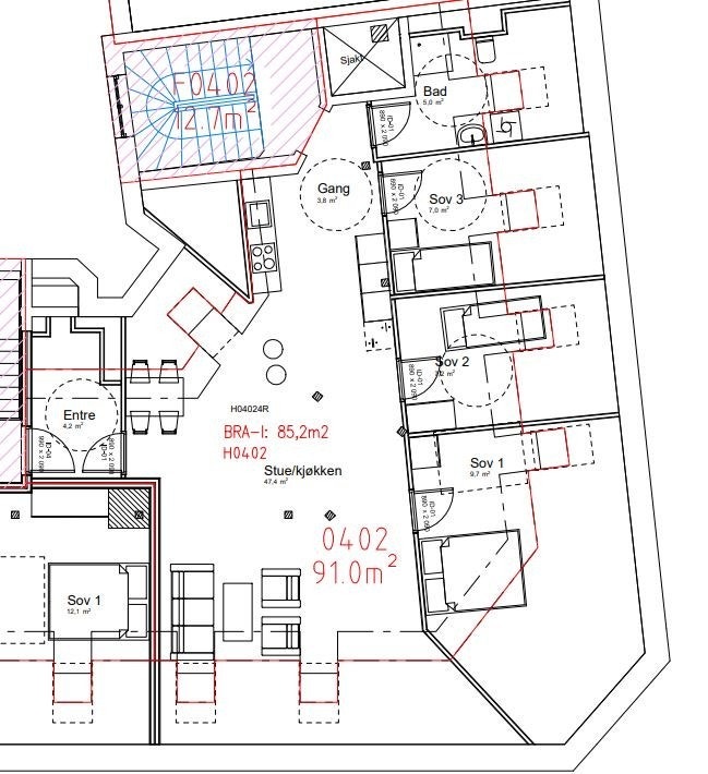 Plantegning Galleribilde