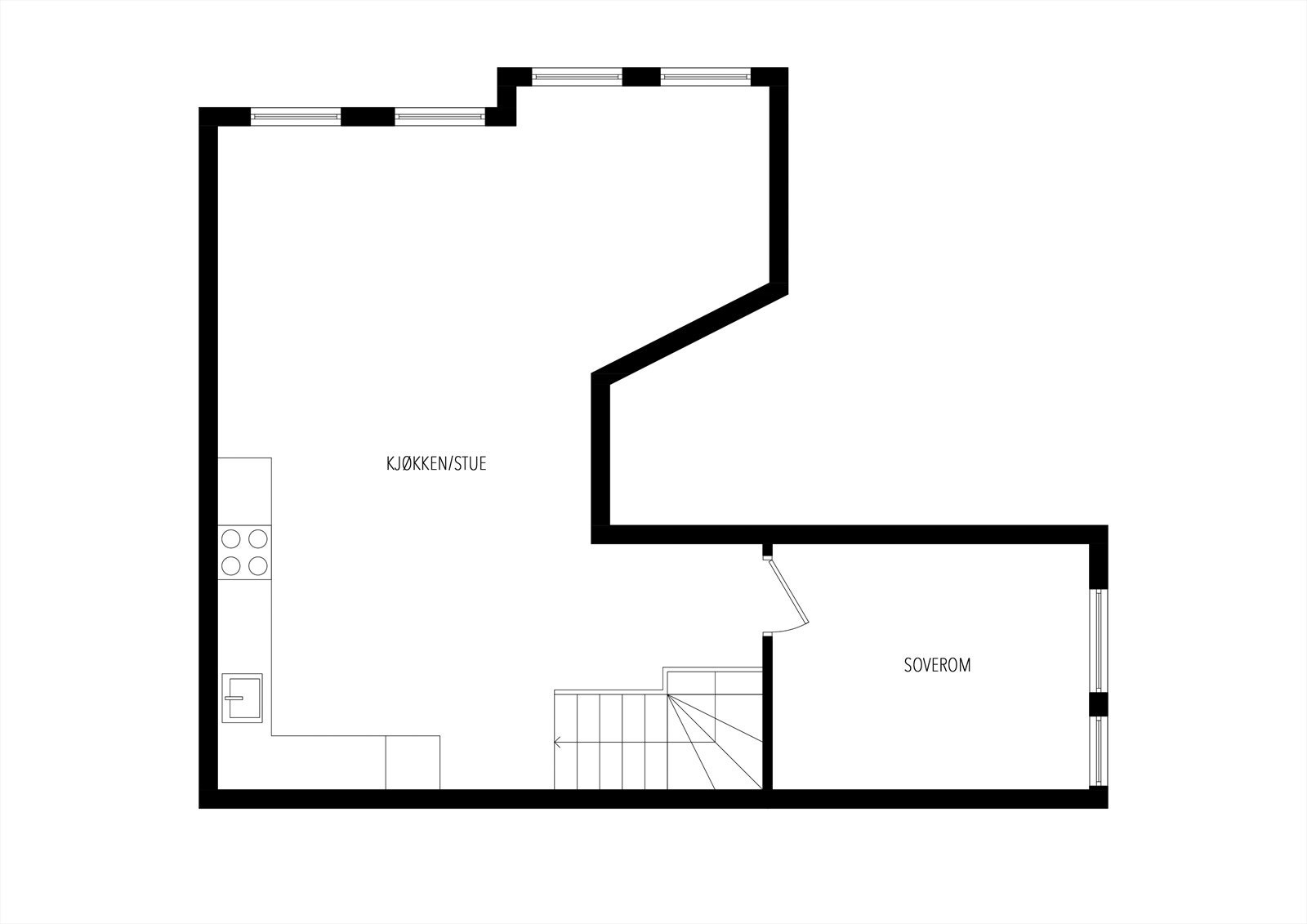 Plantegning 2. etasje Galleribilde