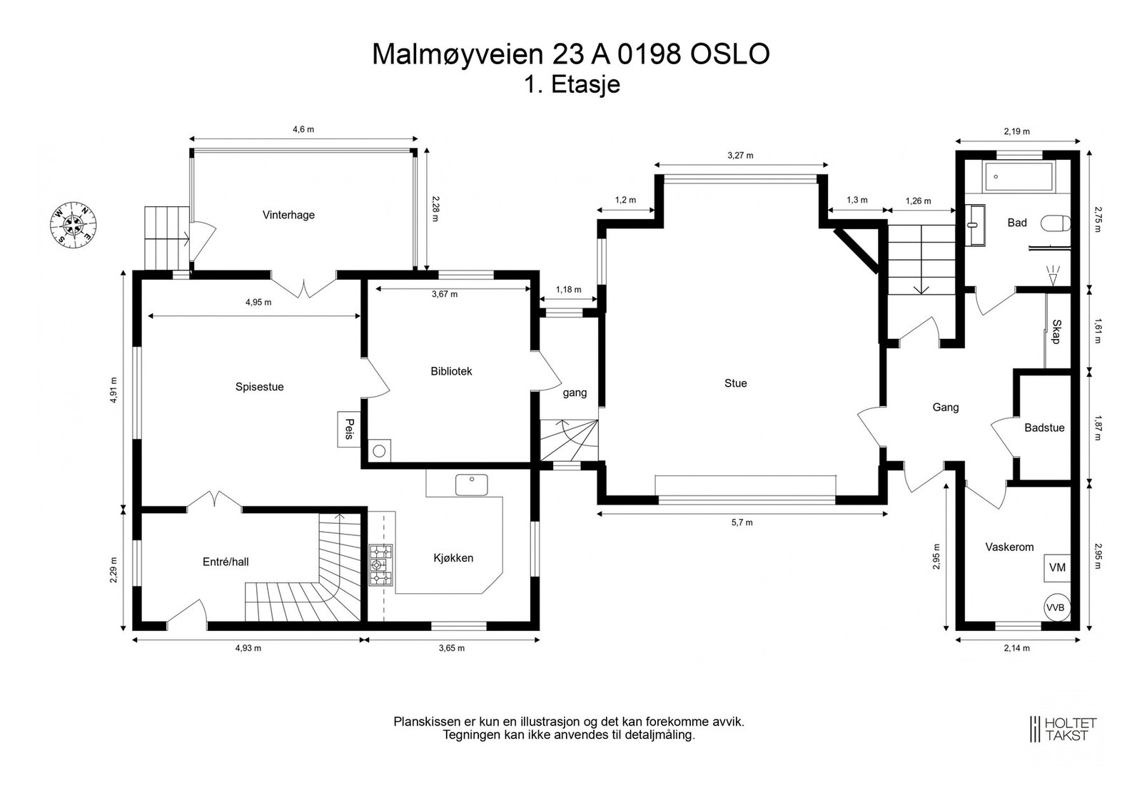 Plantegning 1.etasje. Galleribilde