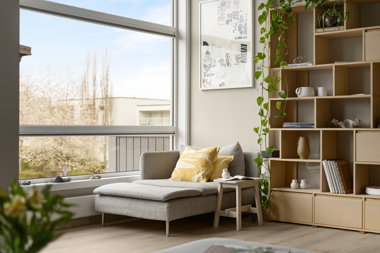 Store vinduer slipper inn rikelig med naturlig lys gjennom hele dagen. Galleribilde