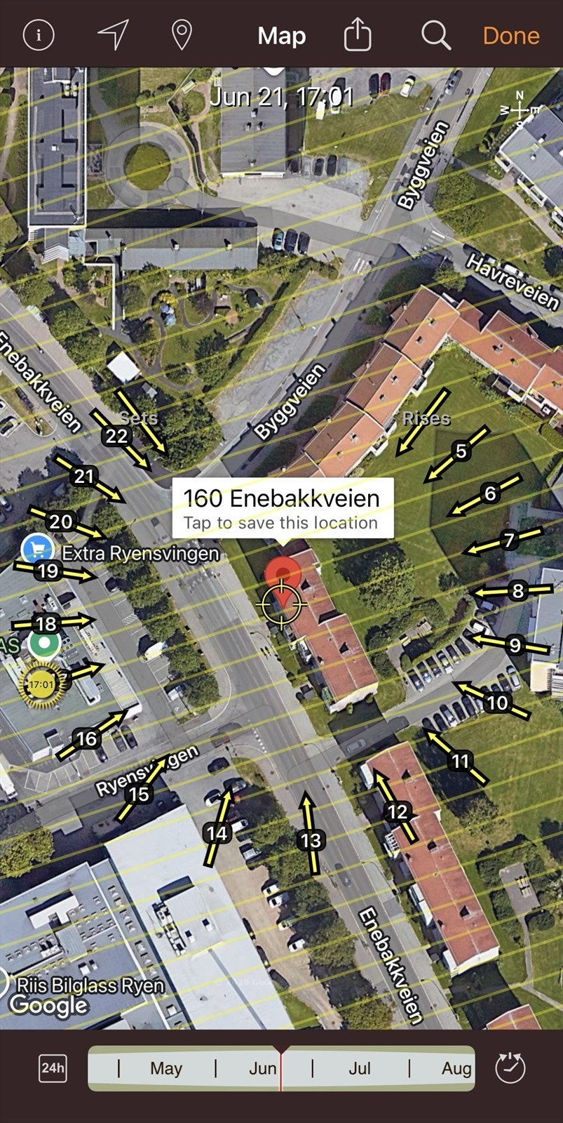 Solforhold midt i juni Galleribilde