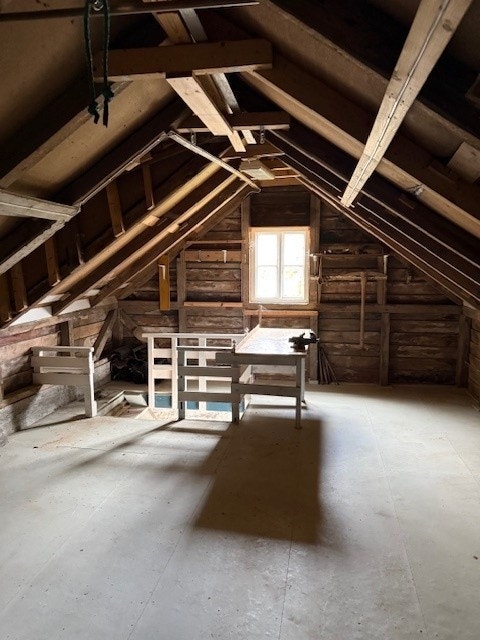 Uinnredet loft på garasjen Galleribilde