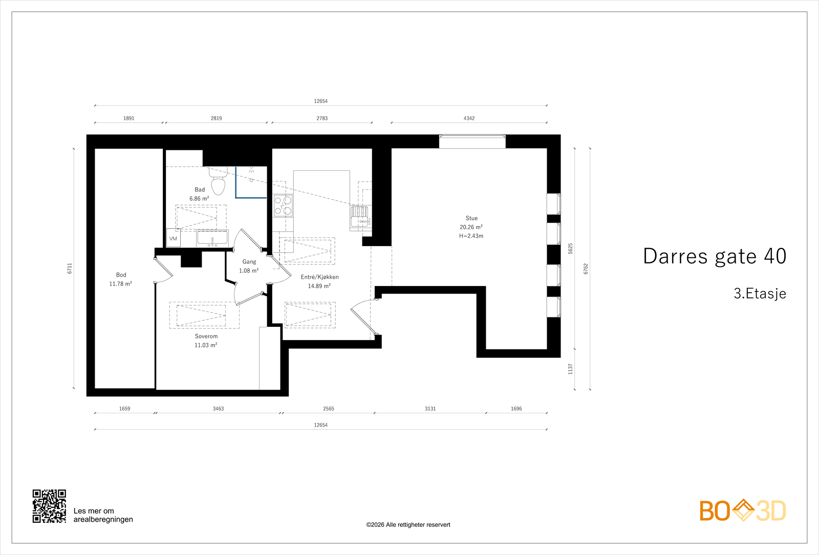 Takstmanns plantegning Galleribilde