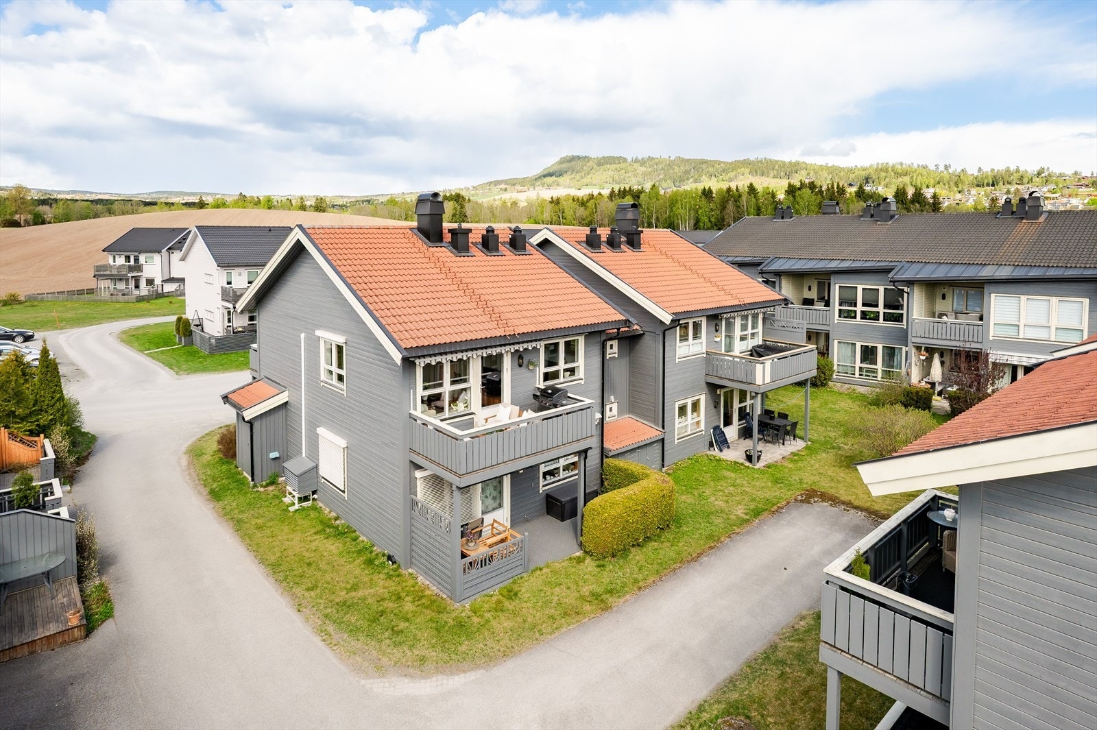 Fasade. Leiligheten ligger i 2. etasje. Galleribilde