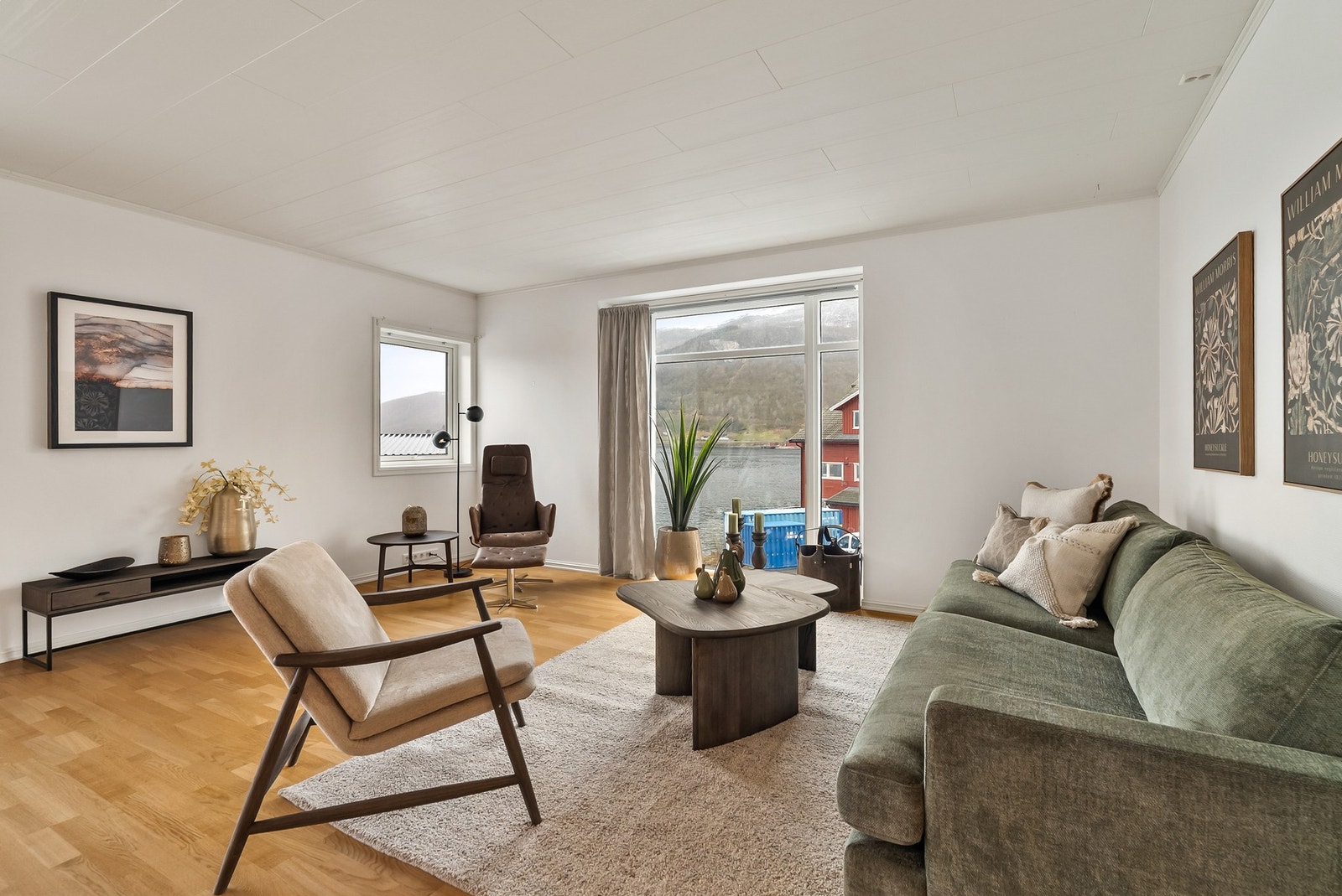 Leiligheten er utstyrt med vannbåren varme og balansert ventilasjonsanlegg Galleribilde