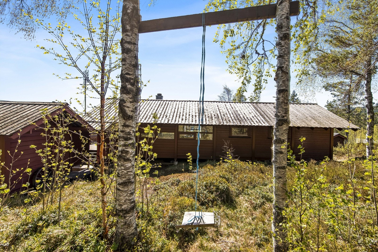 Hytta ligger tilbaketrukket og privat, omgitt av skog og natur. Galleribilde