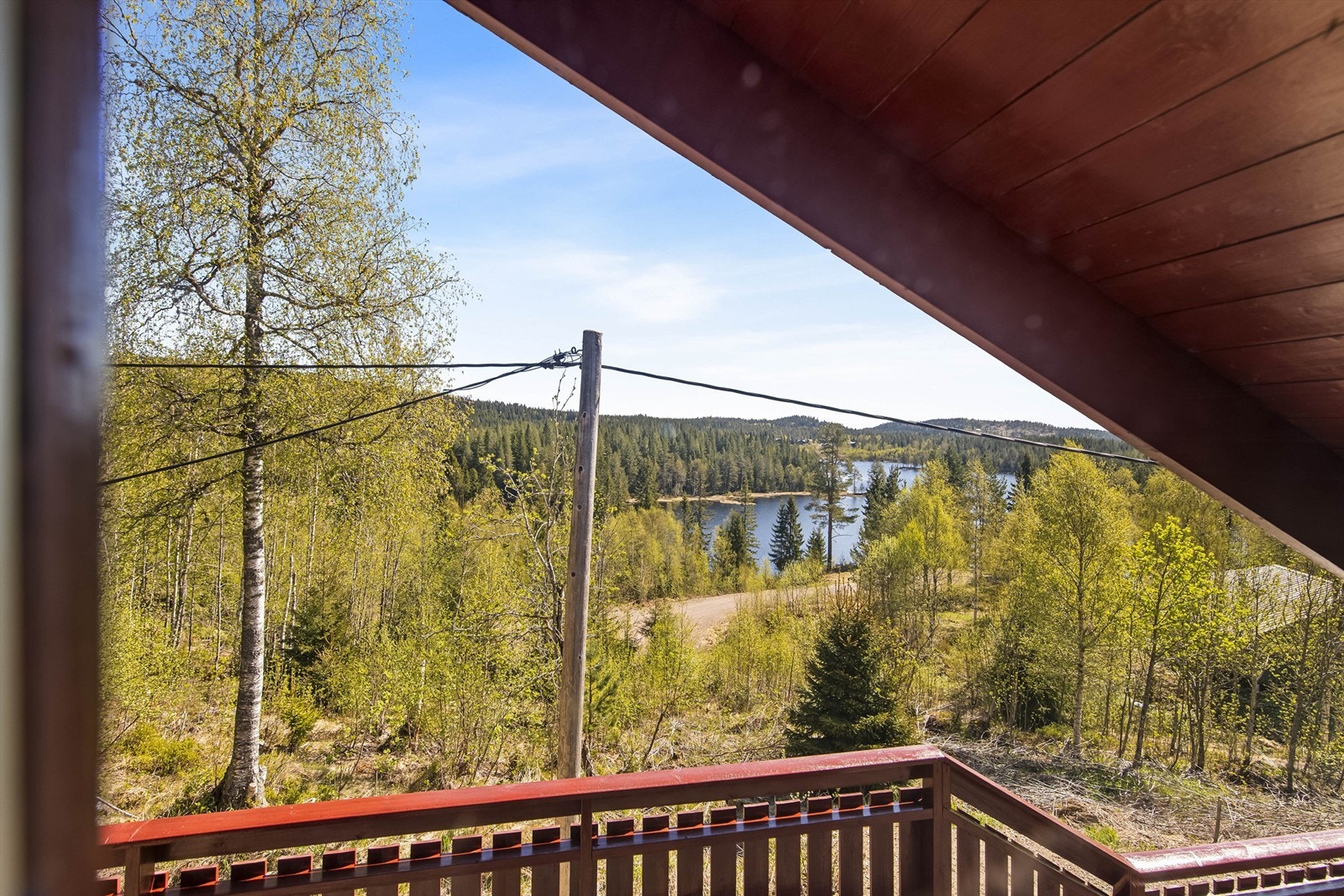 Utsikt fra terrassen mot Breivann. Galleribilde