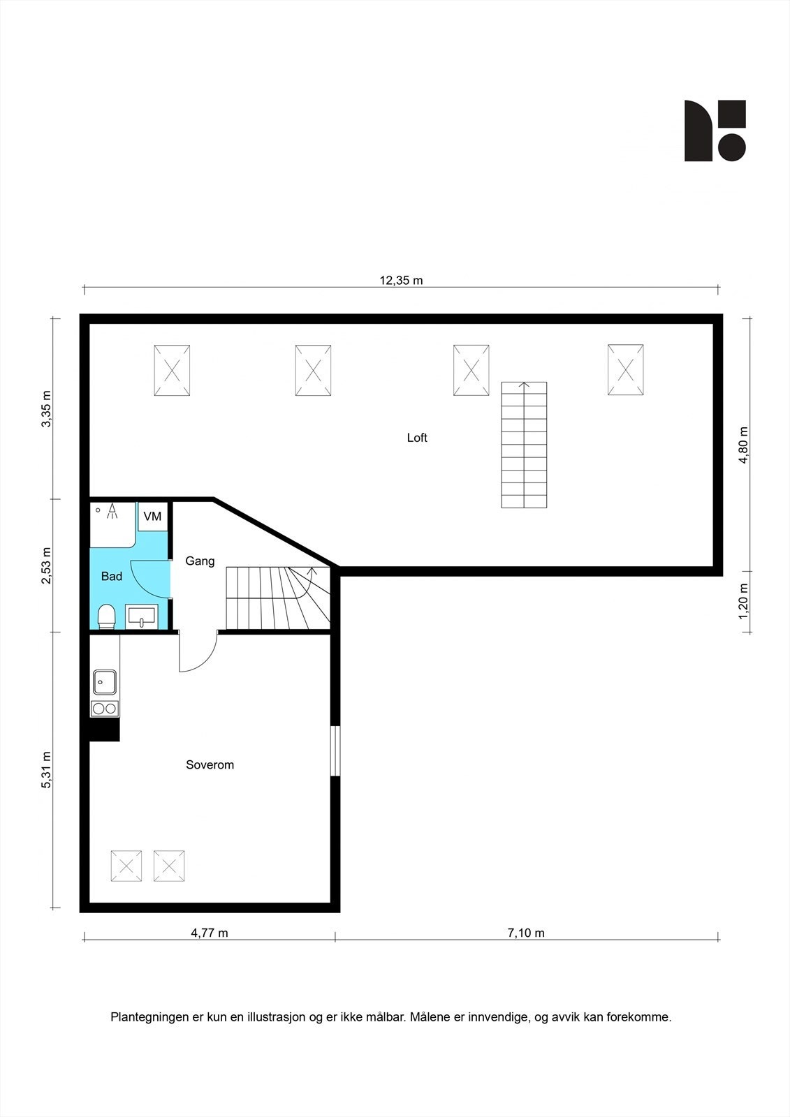 Plantegning 2. Etasje Galleribilde