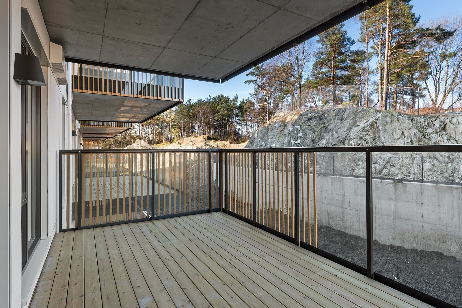 God størrelse på balkongen. Galleribilde