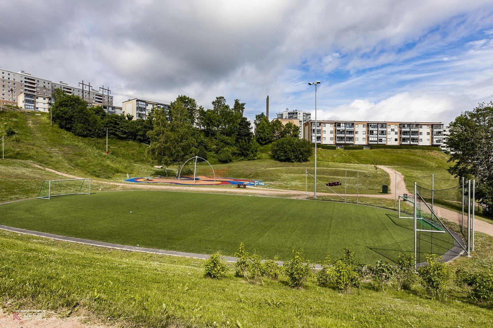 Pent opparbeide aktivitetsområder i umiddelbar nærhet. Galleribilde