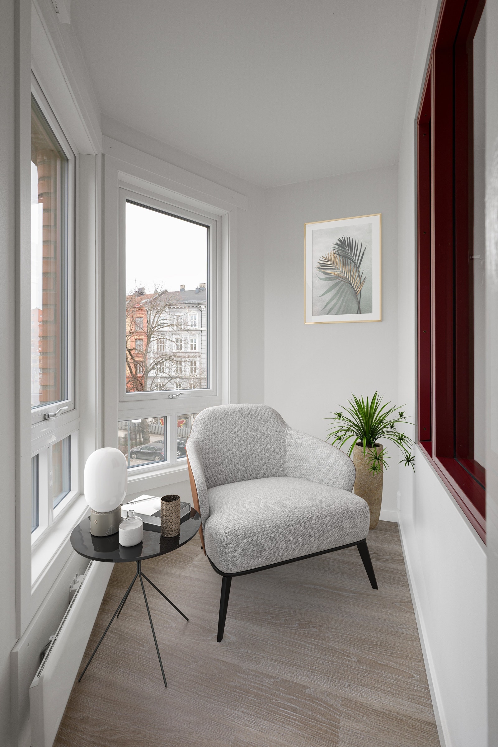 Trivelig glassveranda Galleribilde