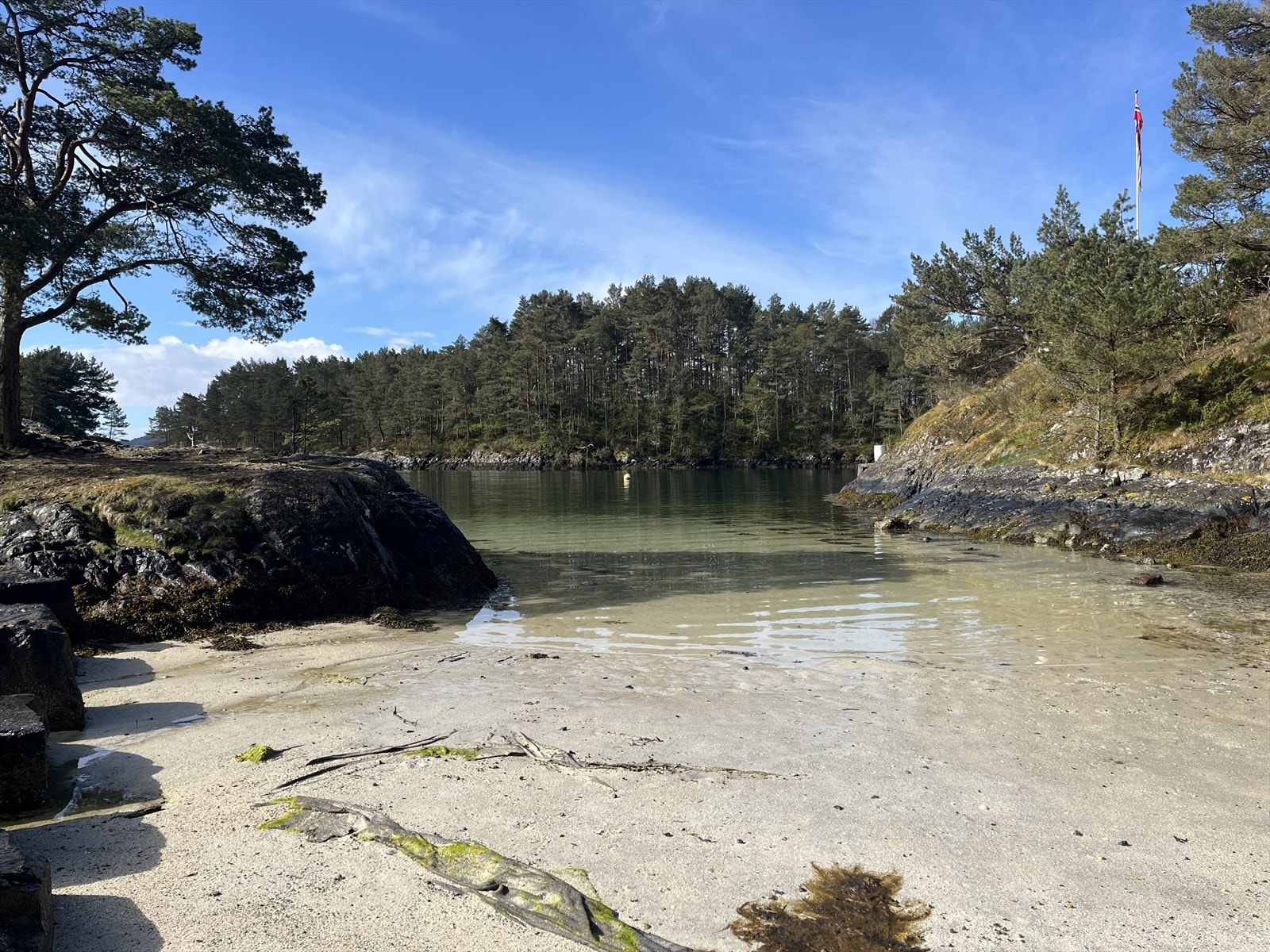 Ypperlige forhold for bading i Furevika Galleribilde