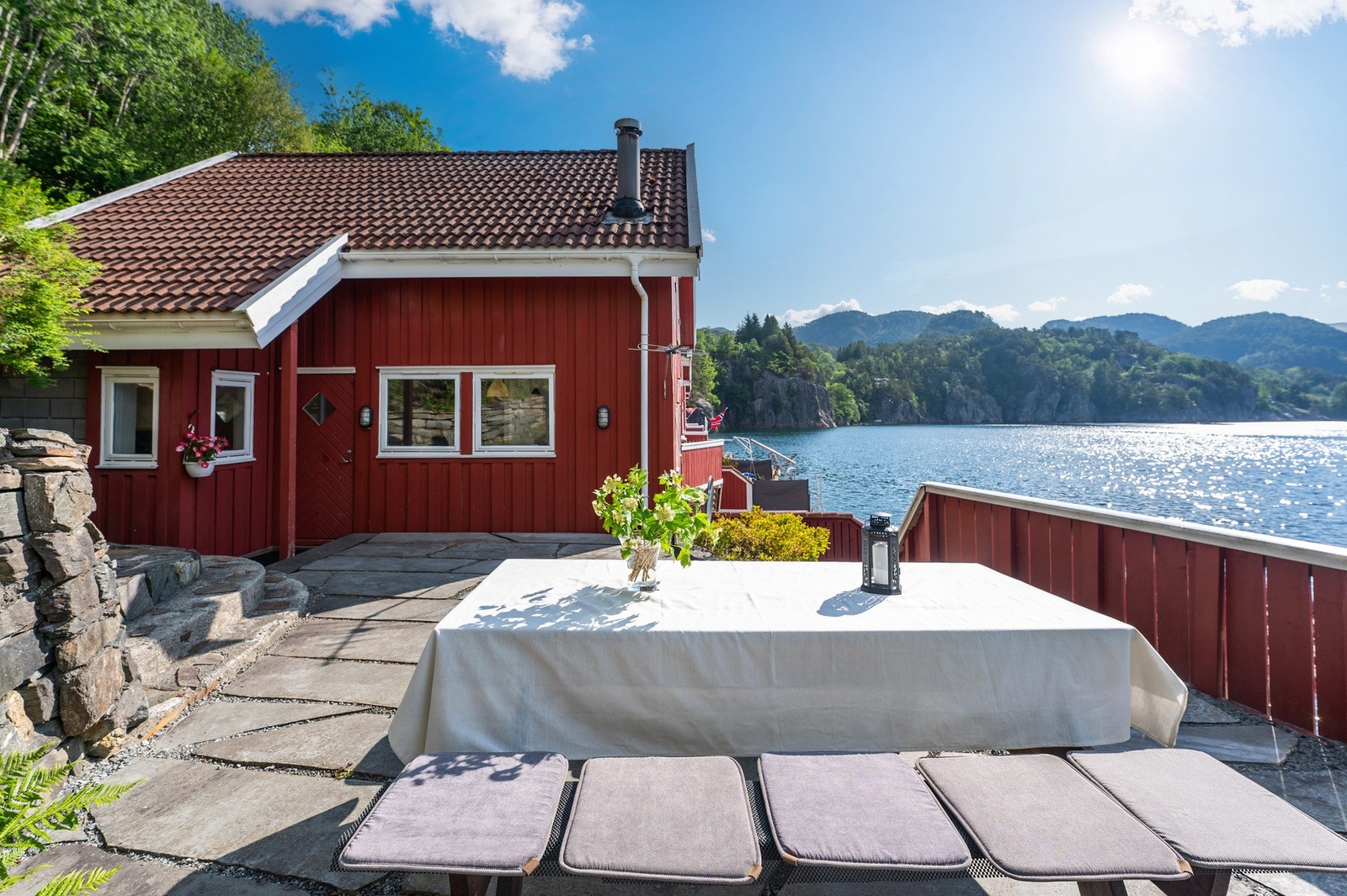 Privat uteplass Galleribilde