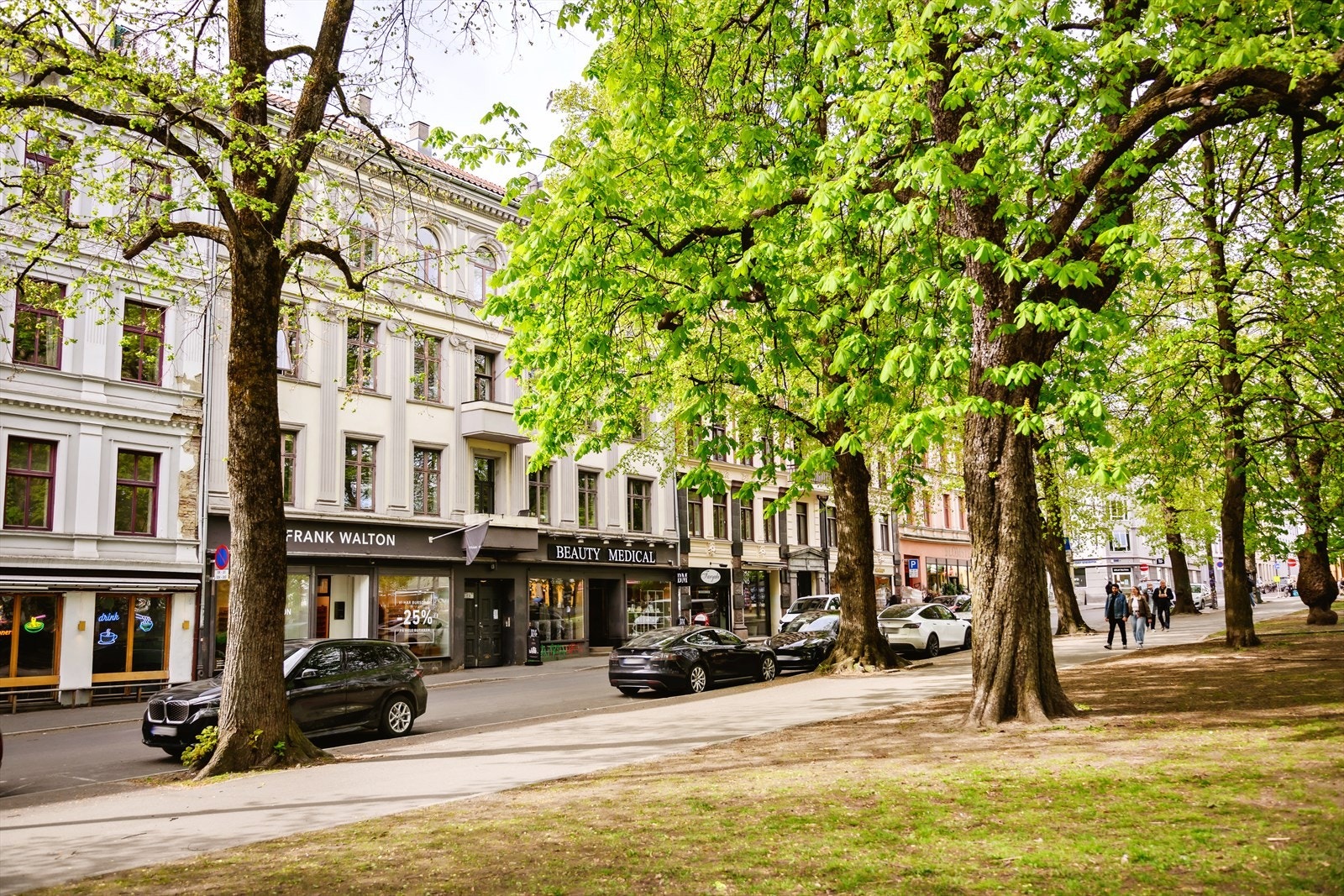 Like utenfor døren finner man et bredt utvalg av parkområder, trikkestopp og handelsmuligheter. Galleribilde