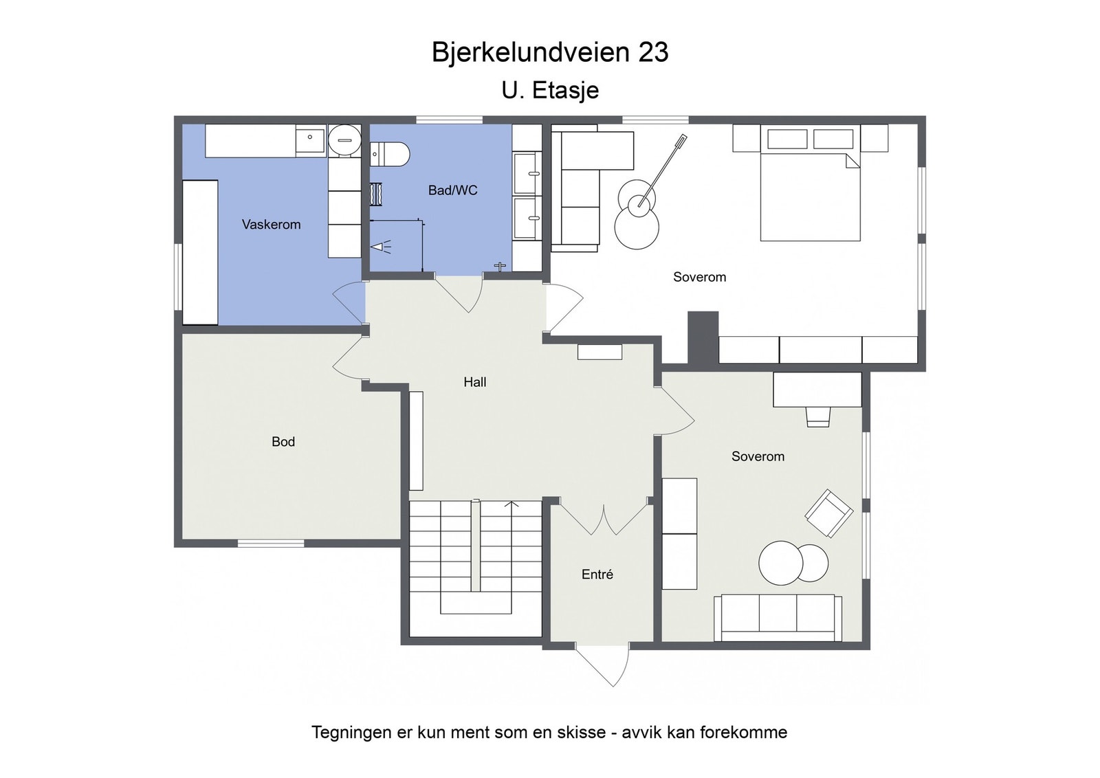 Plantegning u.etasje Galleribilde