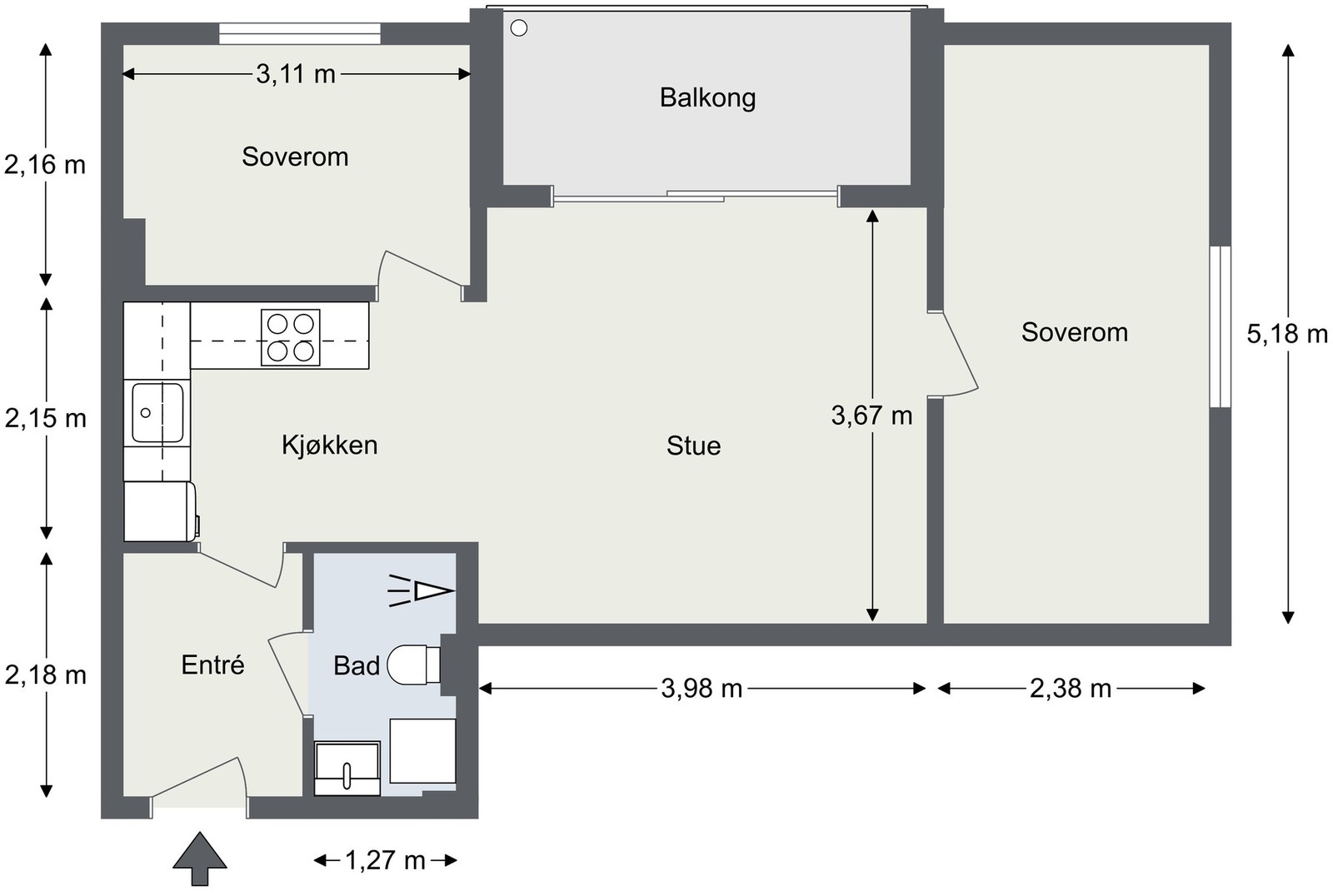 Plantegning Galleribilde