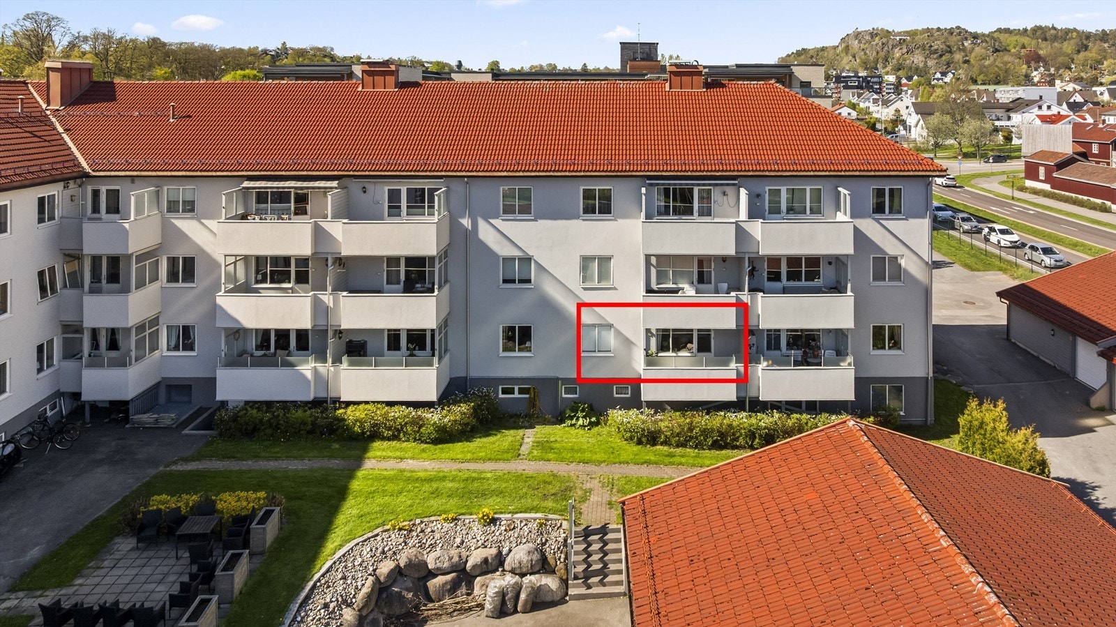 Leiligheten har en attraktiv og usjenert intern beliggenhet i bygget. Galleribilde