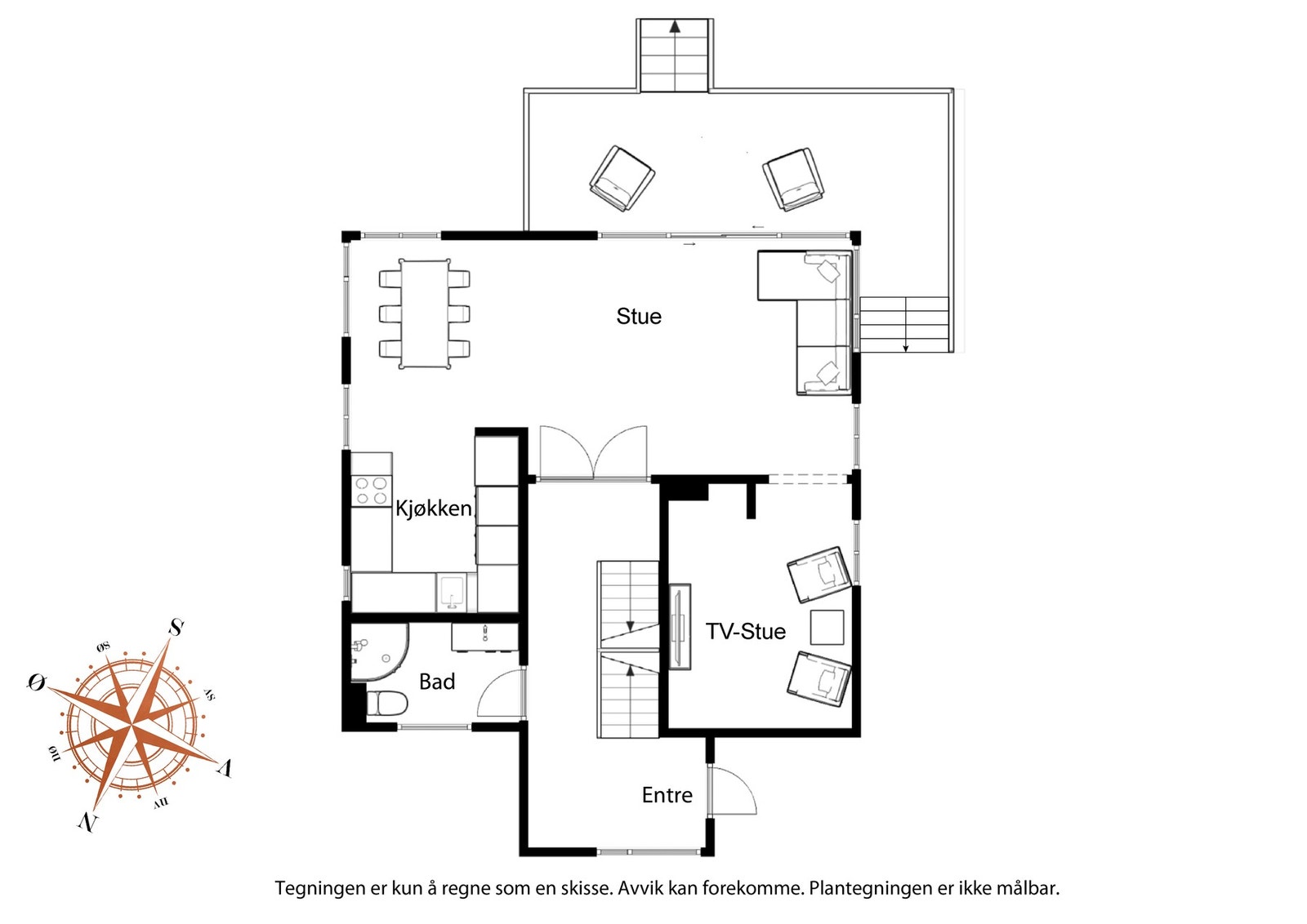 Plantegning hovedetasjen Galleribilde