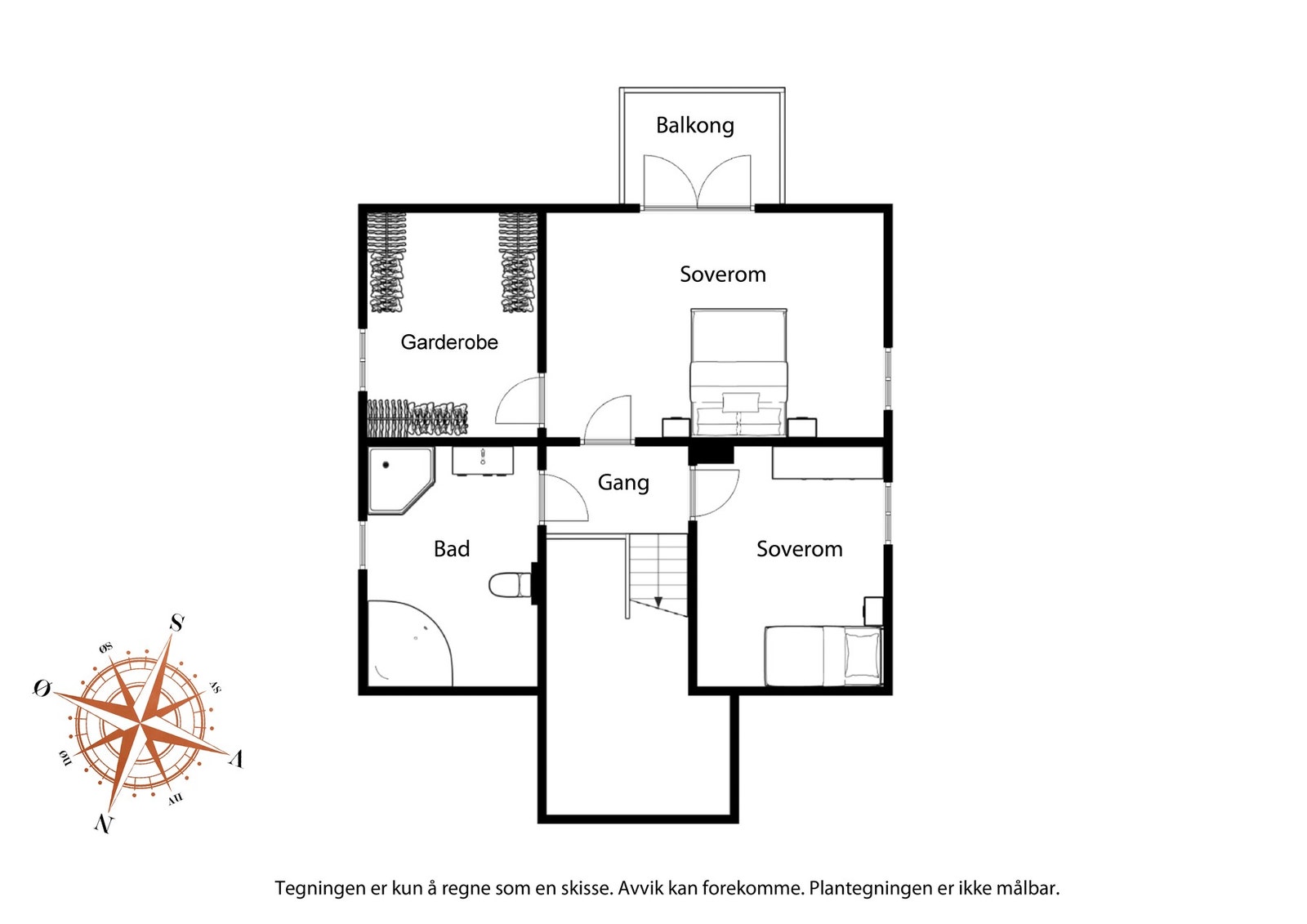 Plantegning 2. etasje Galleribilde